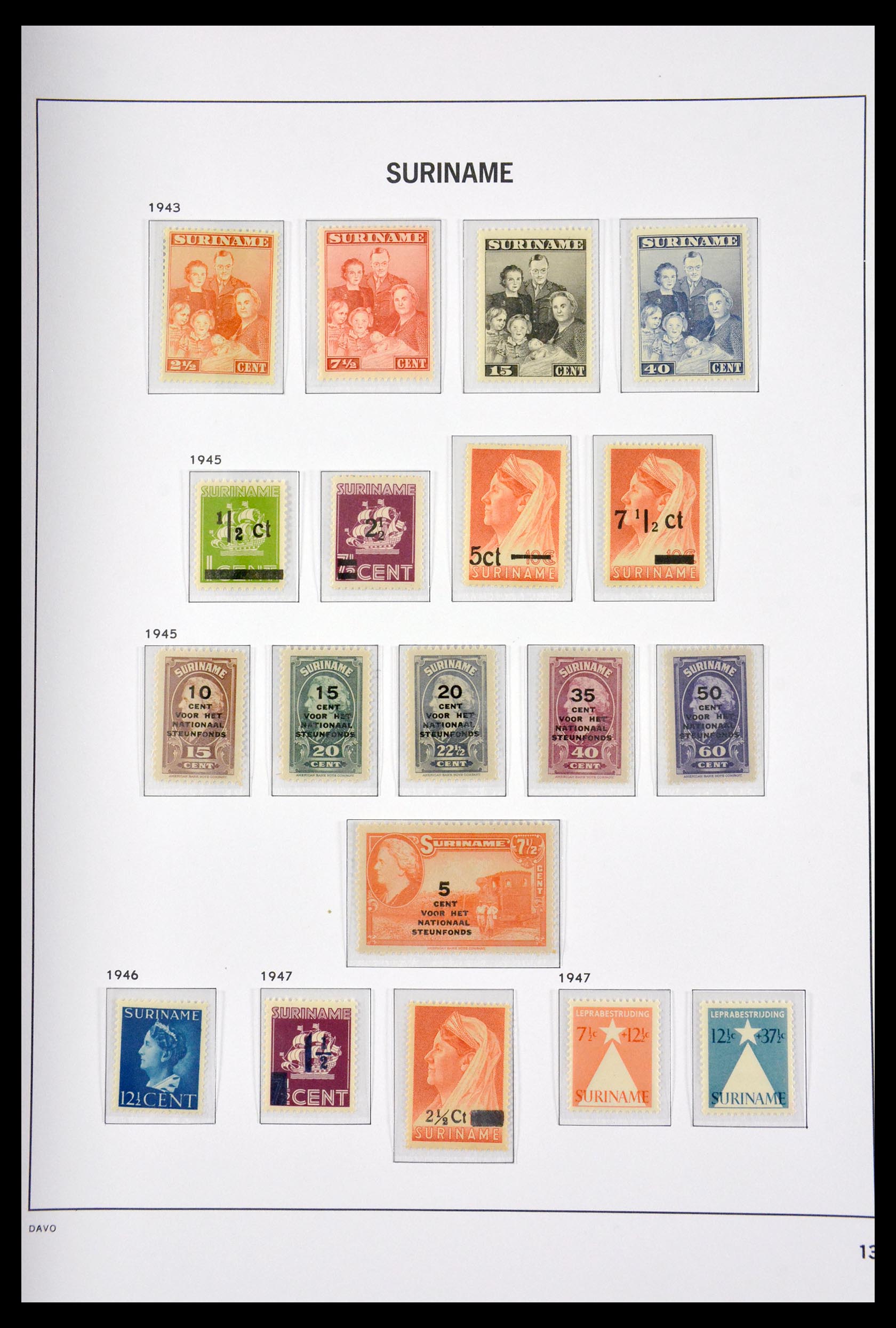 29632 013 - 29632 Surinam 1873-1975.