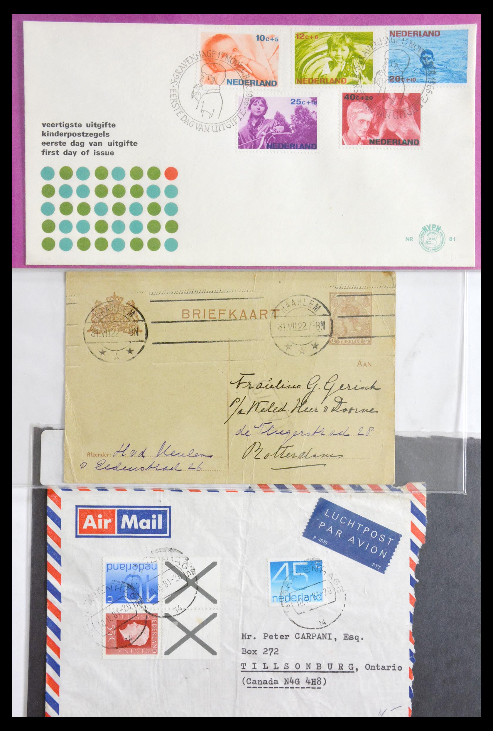 29655 008 - 29655 Nederland brieven ca. 1880-1950.