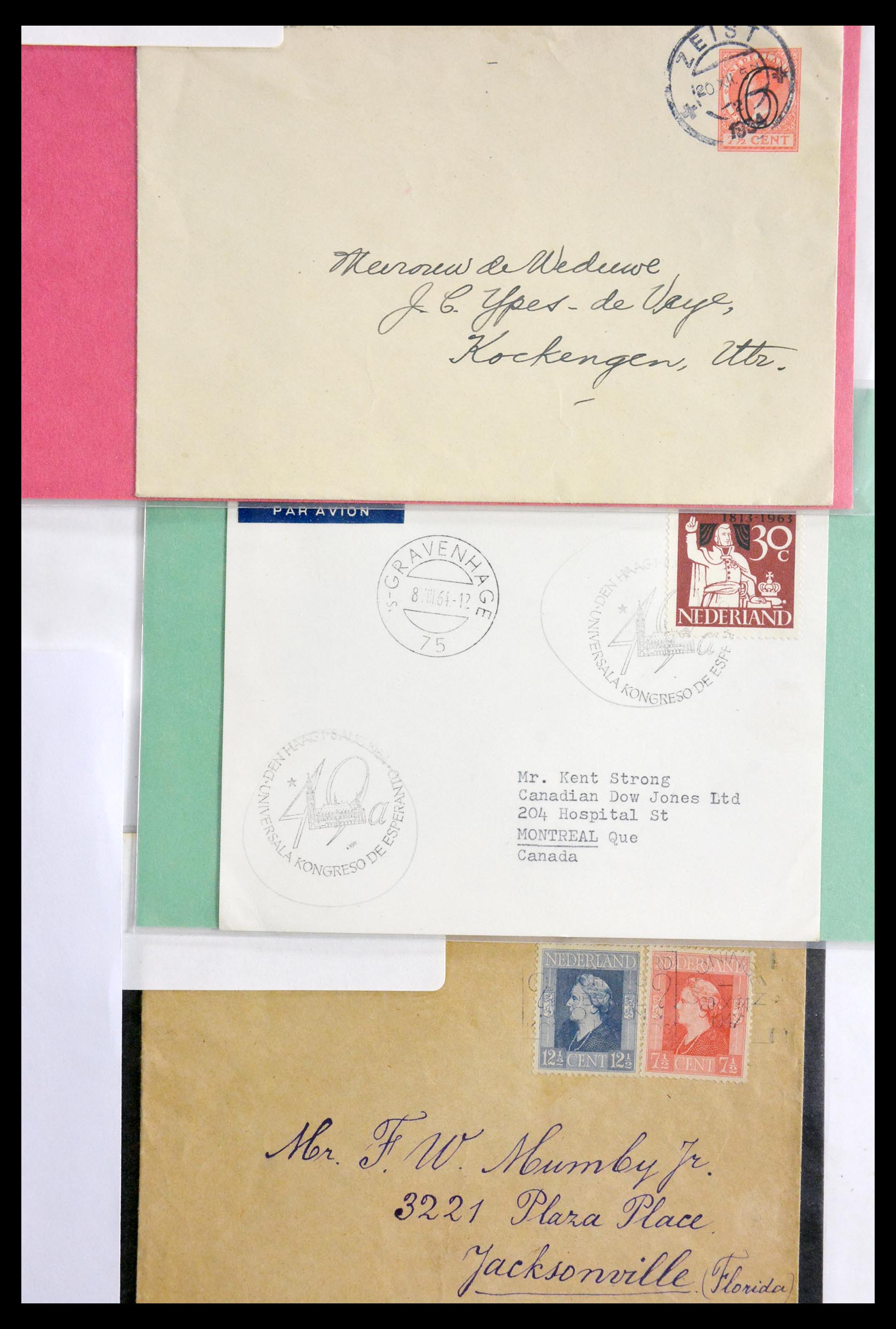 29655 010 - 29655 Netherlands covers ca. 1880-1950.