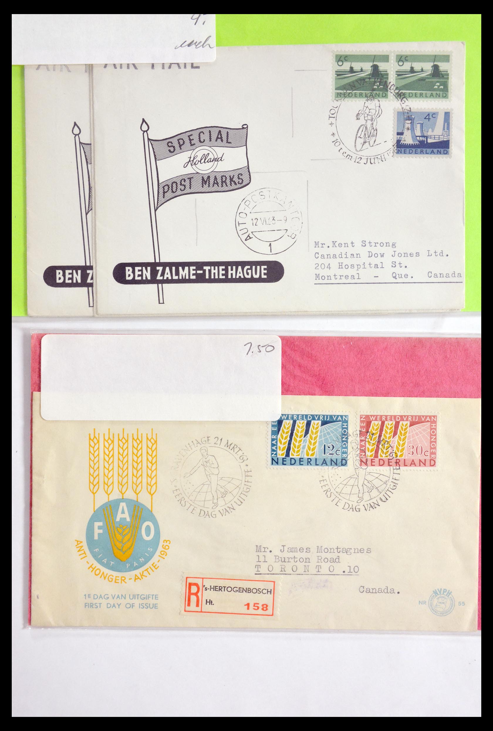 29655 011 - 29655 Netherlands covers ca. 1880-1950.