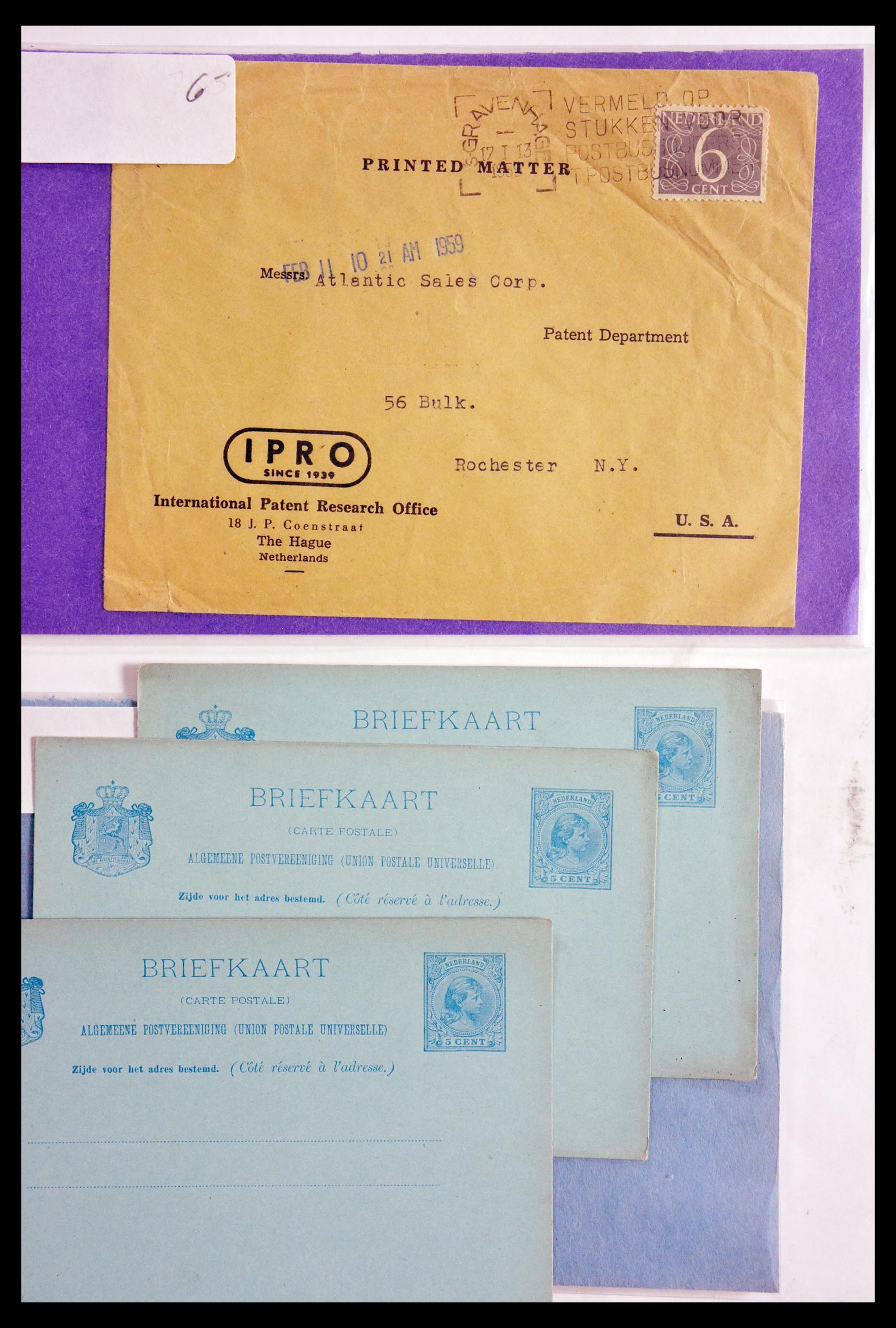 29655 028 - 29655 Nederland brieven ca. 1880-1950.