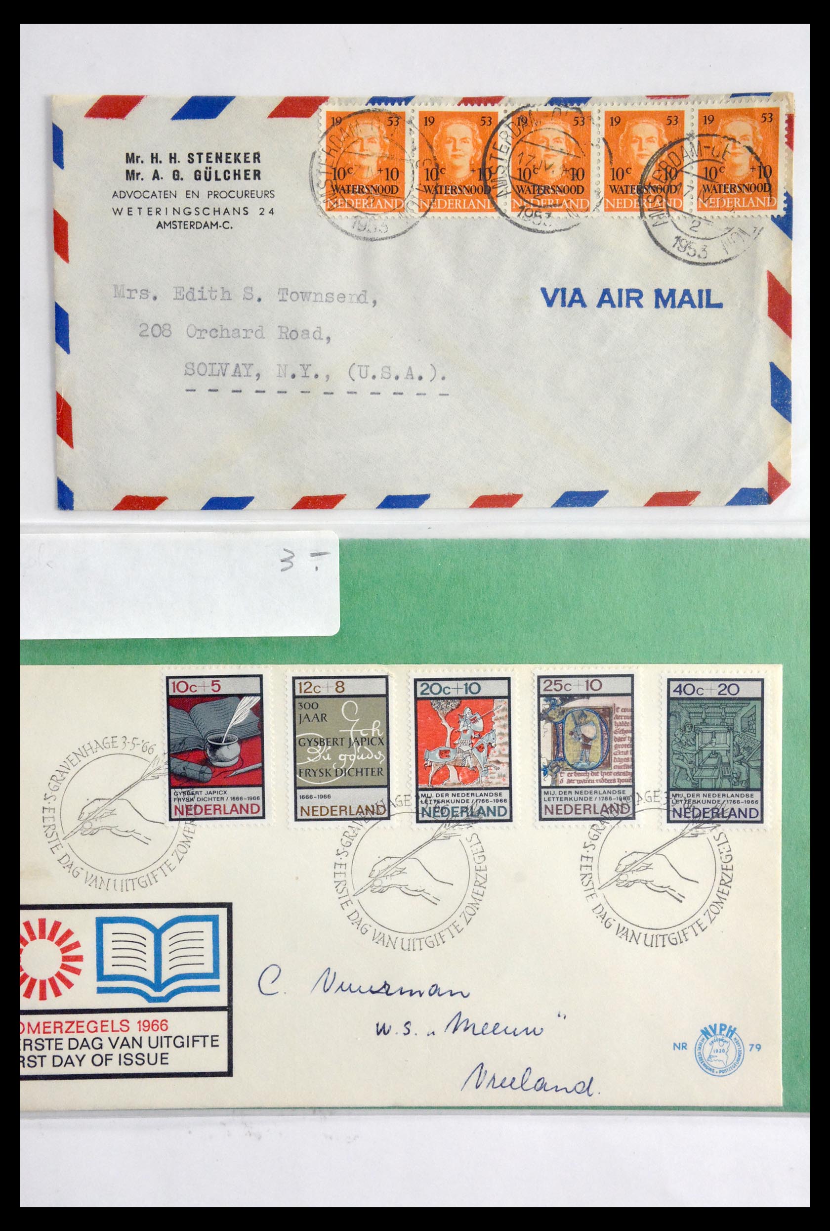 29655 047 - 29655 Nederland brieven ca. 1880-1950.