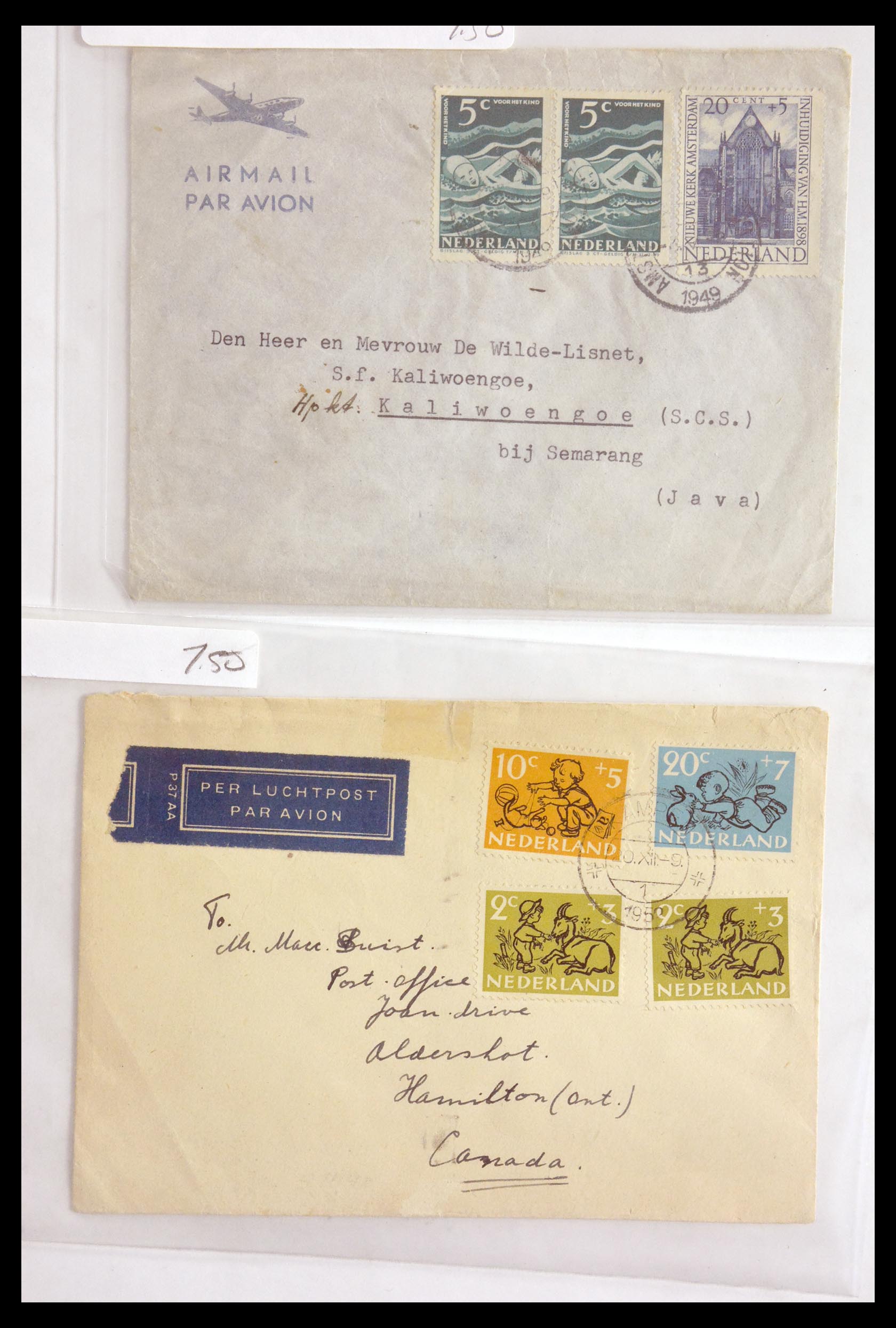 29655 051 - 29655 Netherlands covers ca. 1880-1950.