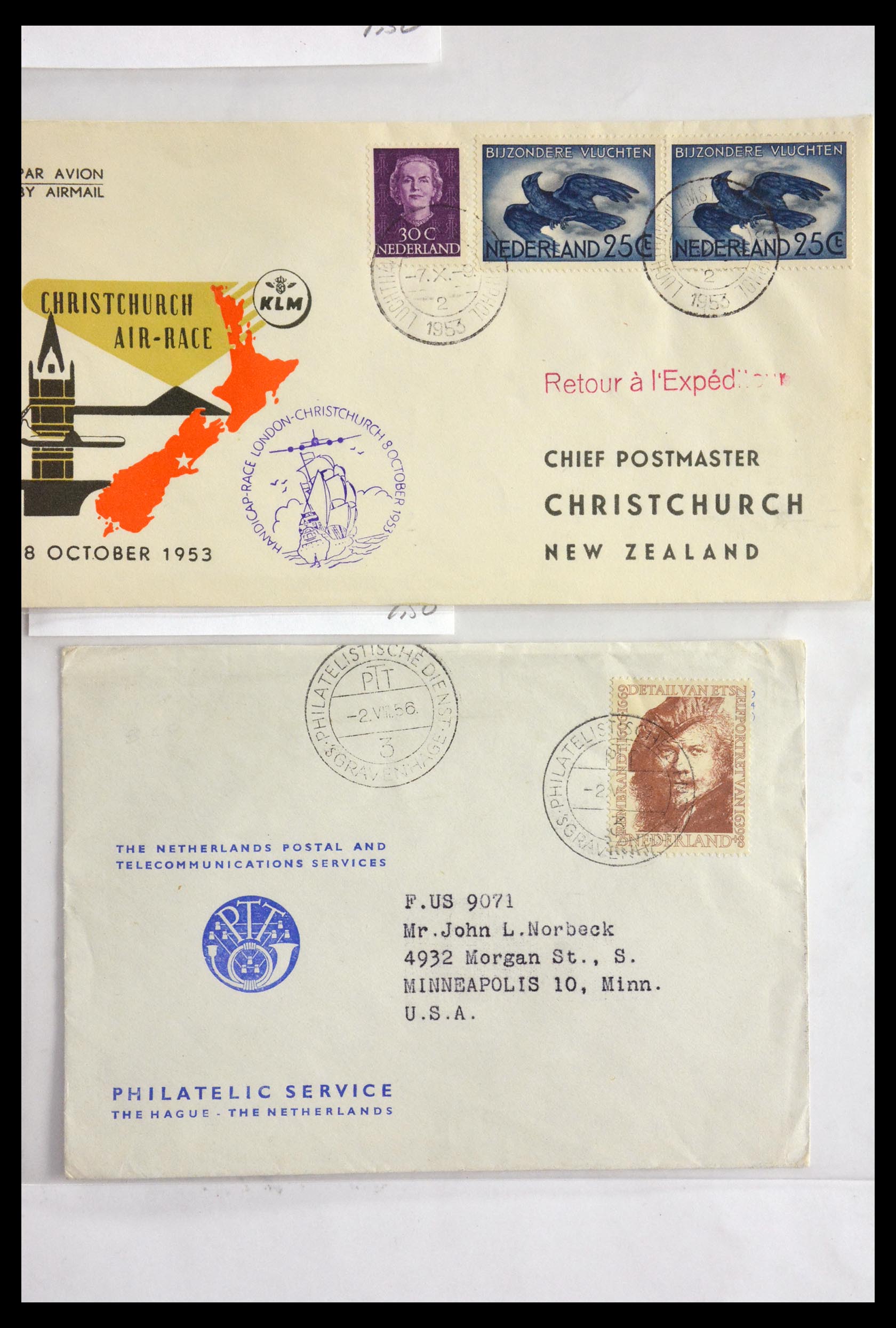 29655 053 - 29655 Netherlands covers ca. 1880-1950.