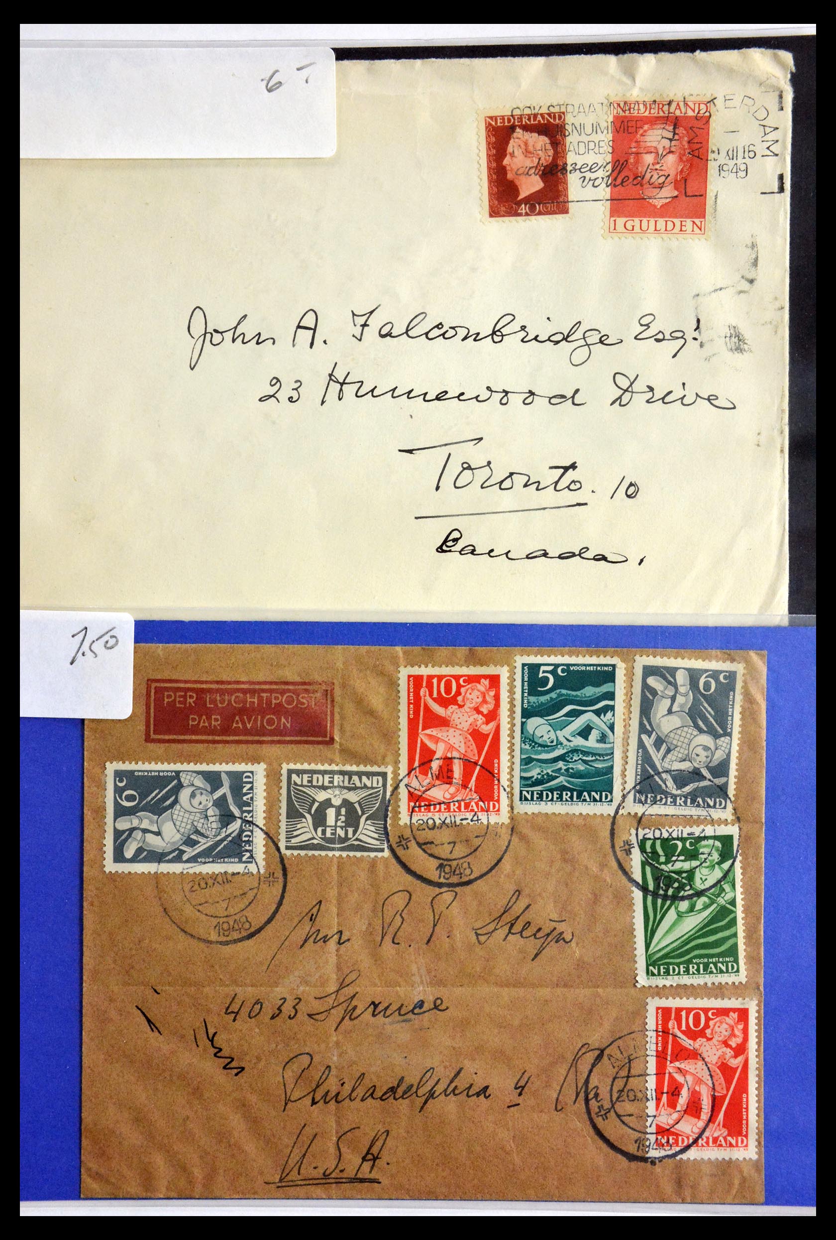 29655 093 - 29655 Netherlands covers ca. 1880-1950.