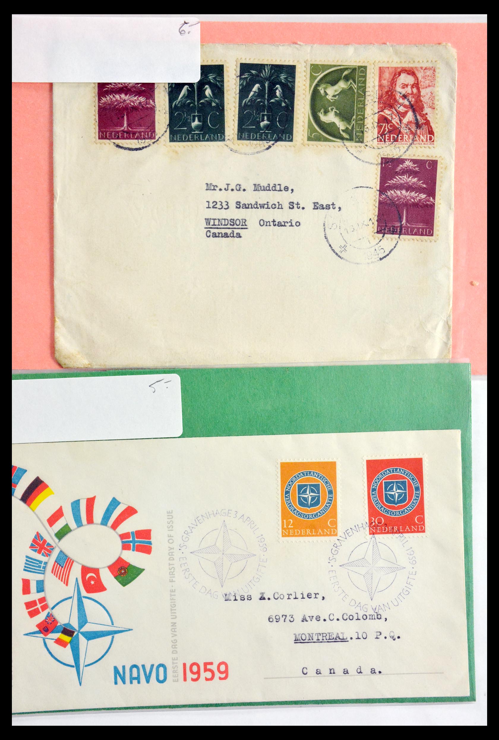 29655 216 - 29655 Netherlands covers ca. 1880-1950.