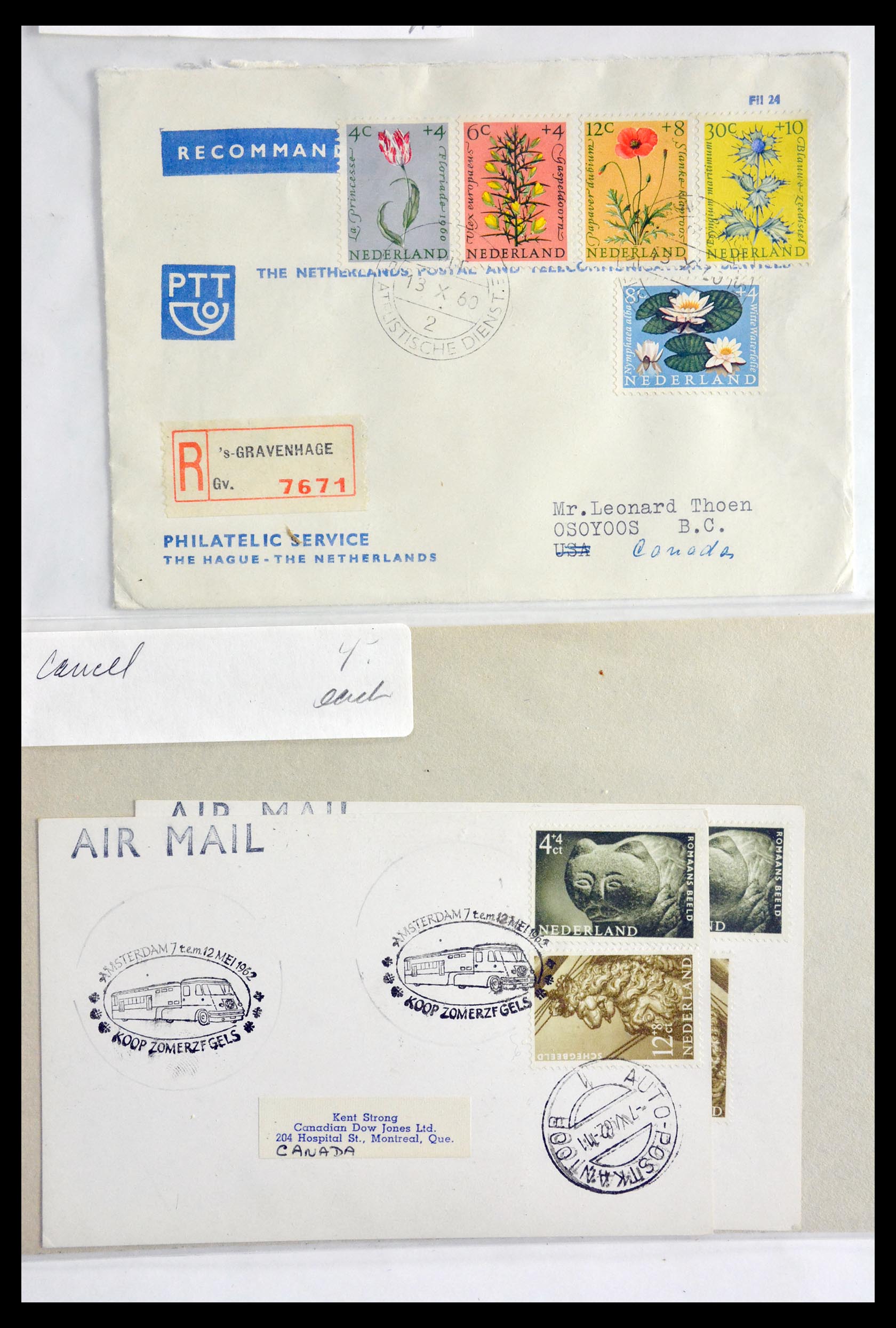 29655 224 - 29655 Netherlands covers ca. 1880-1950.