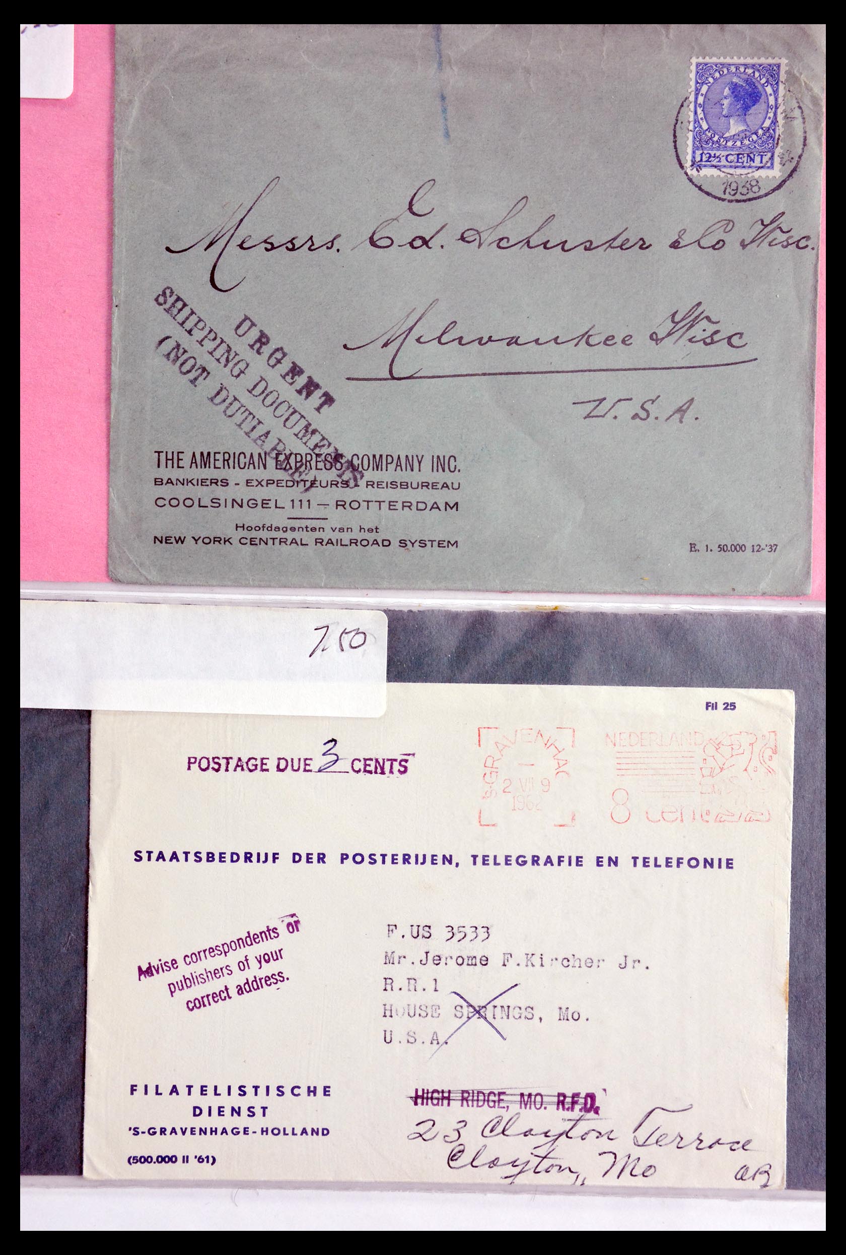 29655 231 - 29655 Netherlands covers ca. 1880-1950.
