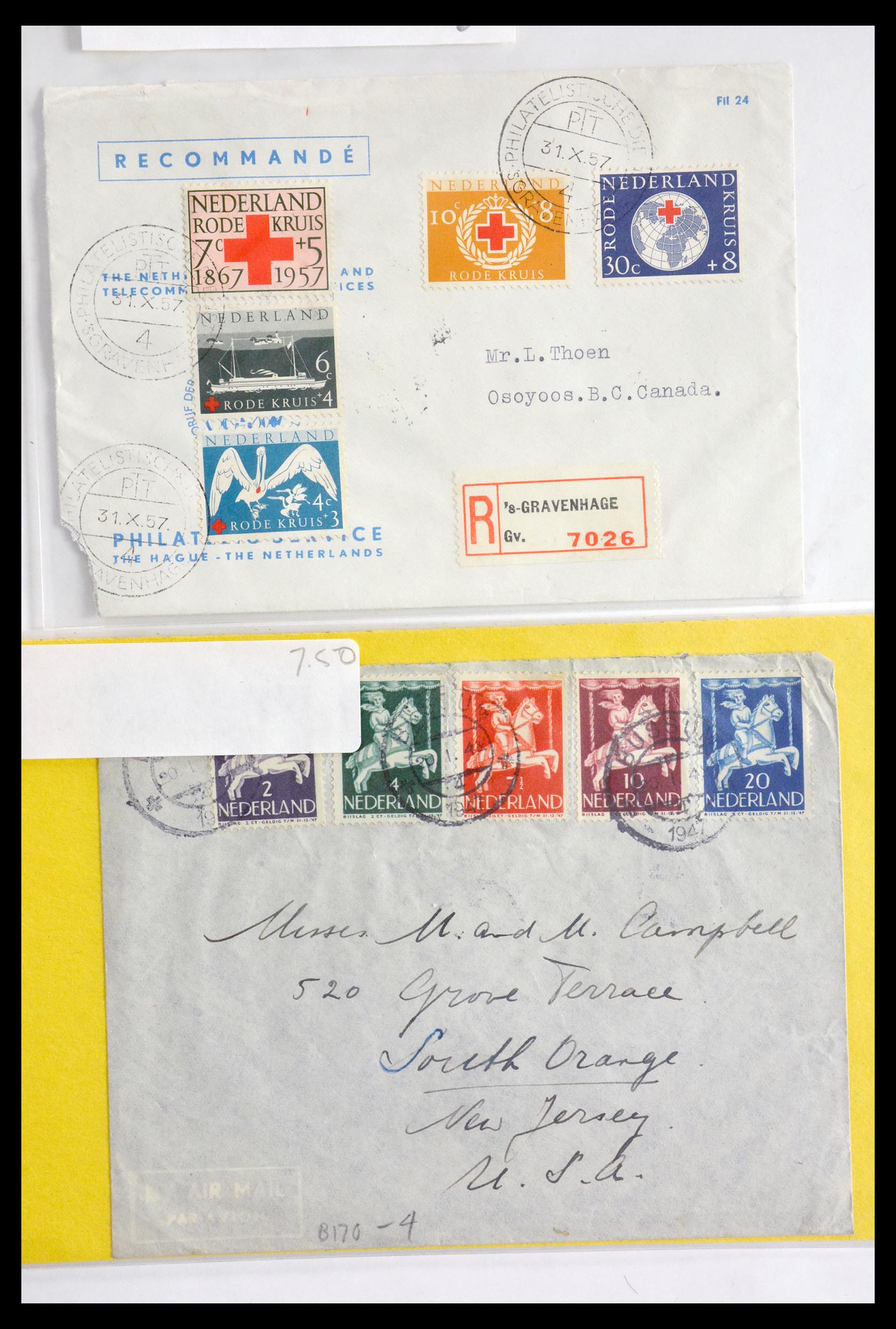 29655 235 - 29655 Netherlands covers ca. 1880-1950.