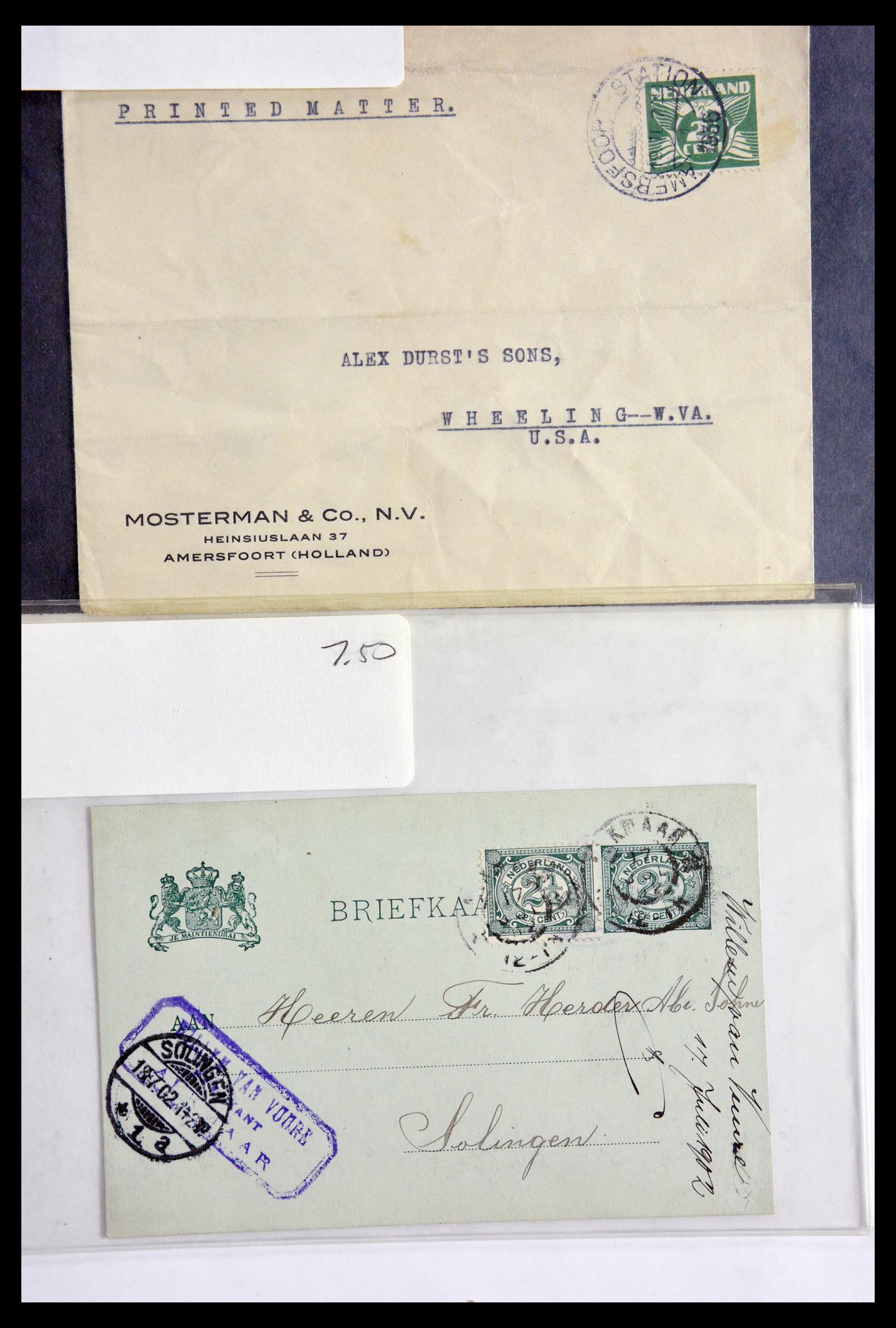 29655 236 - 29655 Netherlands covers ca. 1880-1950.