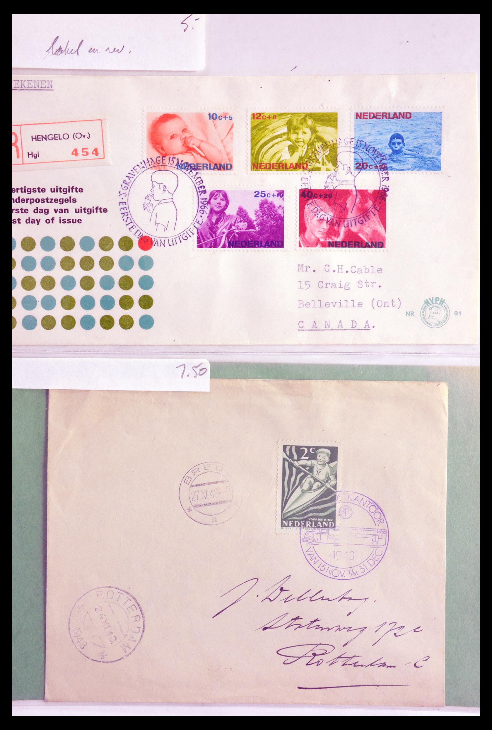 29655 239 - 29655 Netherlands covers ca. 1880-1950.
