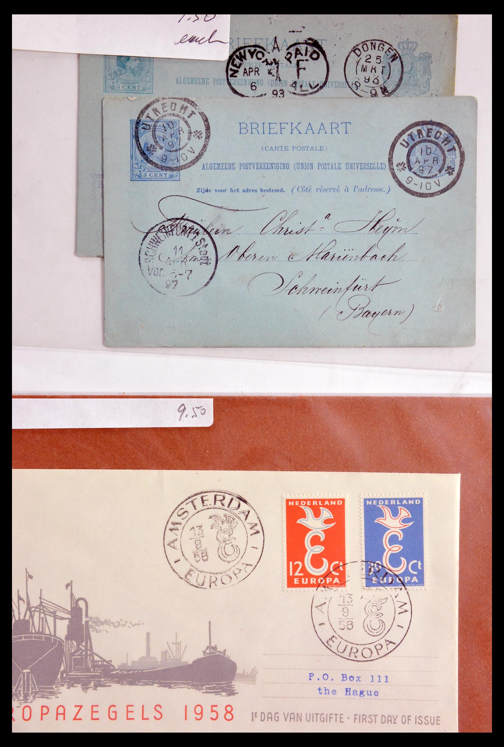 29655 243 - 29655 Netherlands covers ca. 1880-1950.