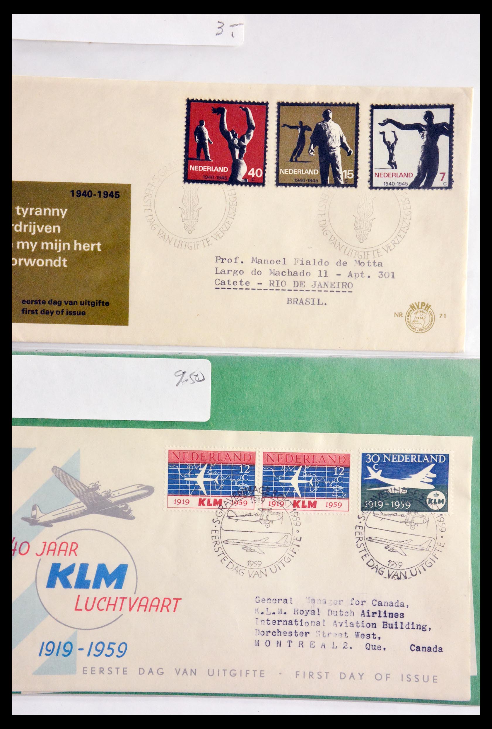 29655 244 - 29655 Nederland brieven ca. 1880-1950.