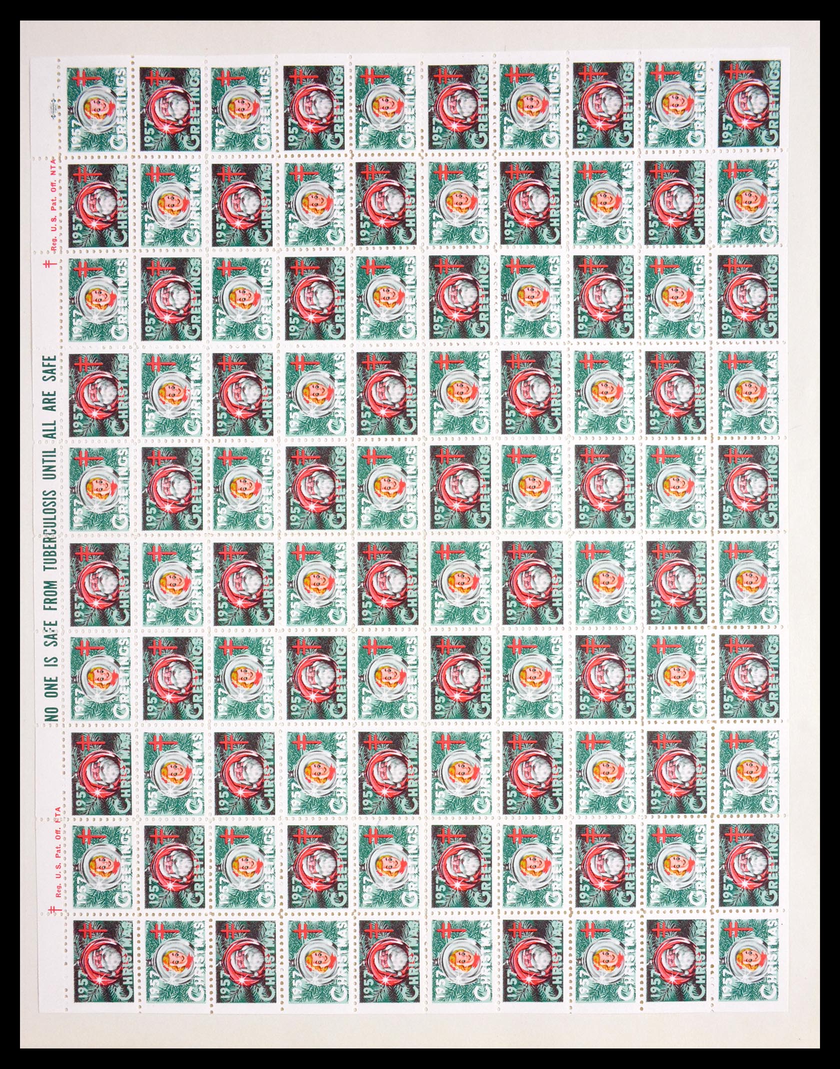 29658 009 - 29658 Christmas seals USA 1907-1970.