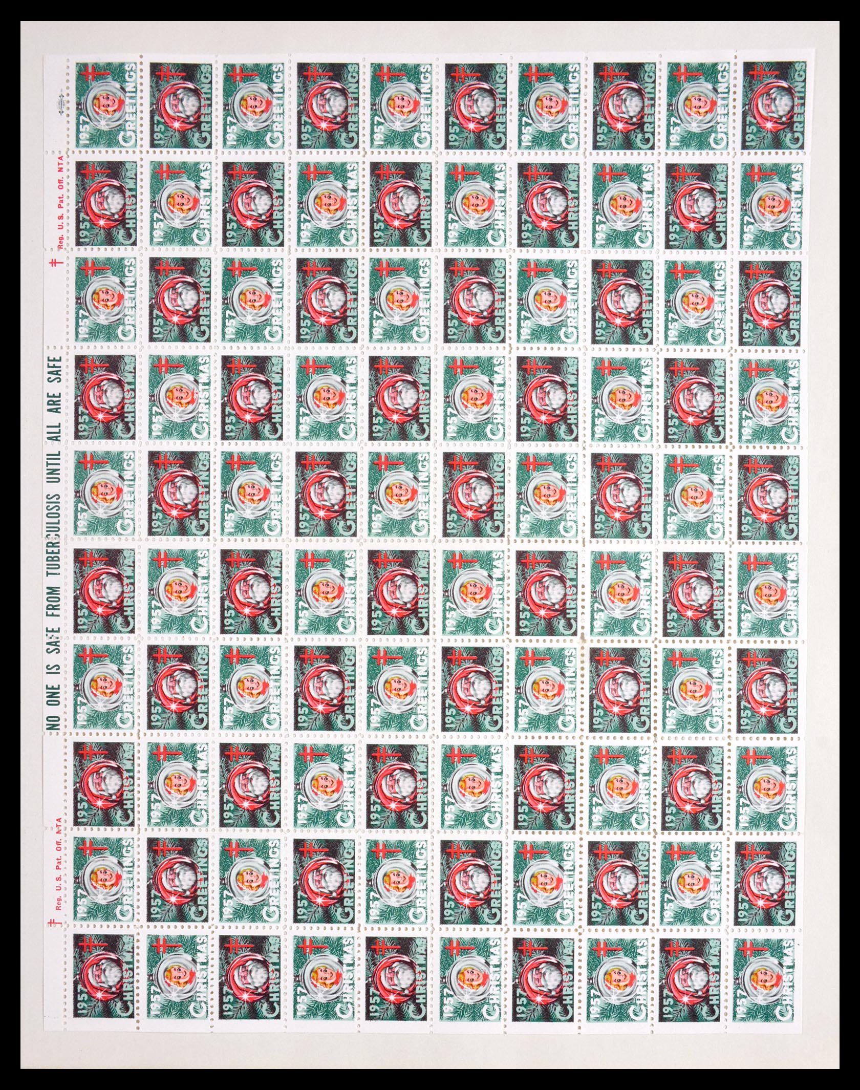 29658 010 - 29658 Kerst sluitzegels USA 1907-1970.