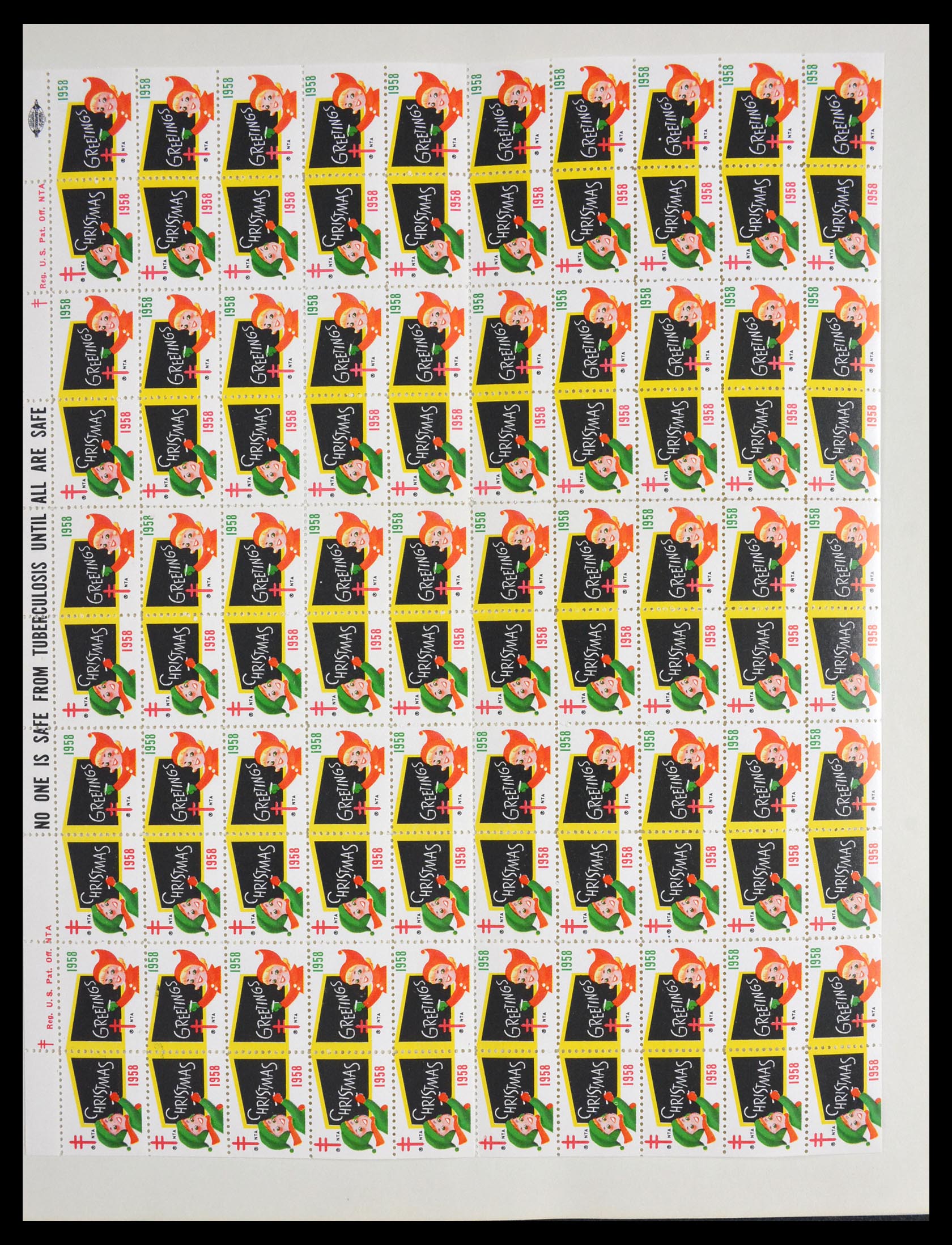 29658 012 - 29658 Christmas seals USA 1907-1970.
