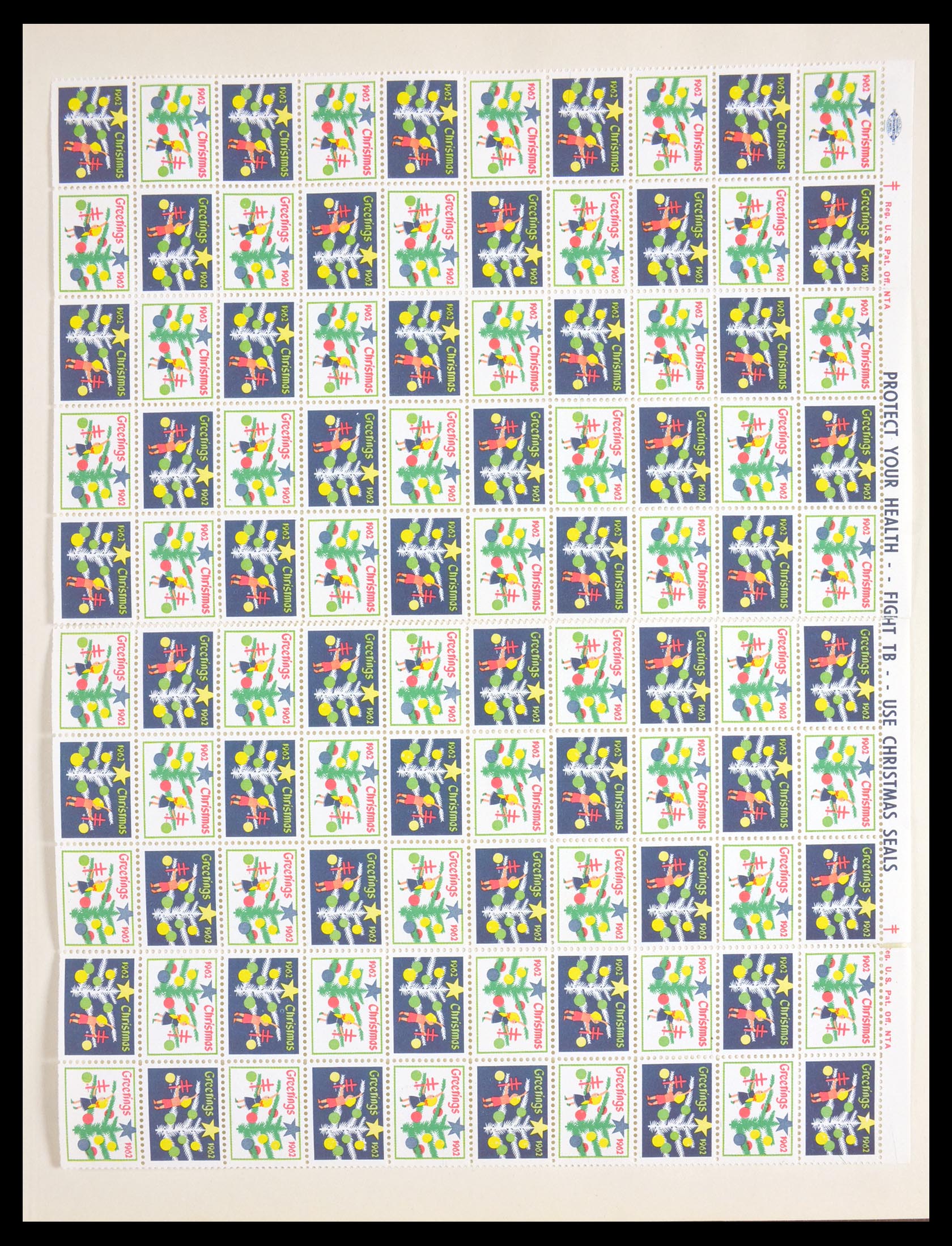 29658 015 - 29658 Kerst sluitzegels USA 1907-1970.