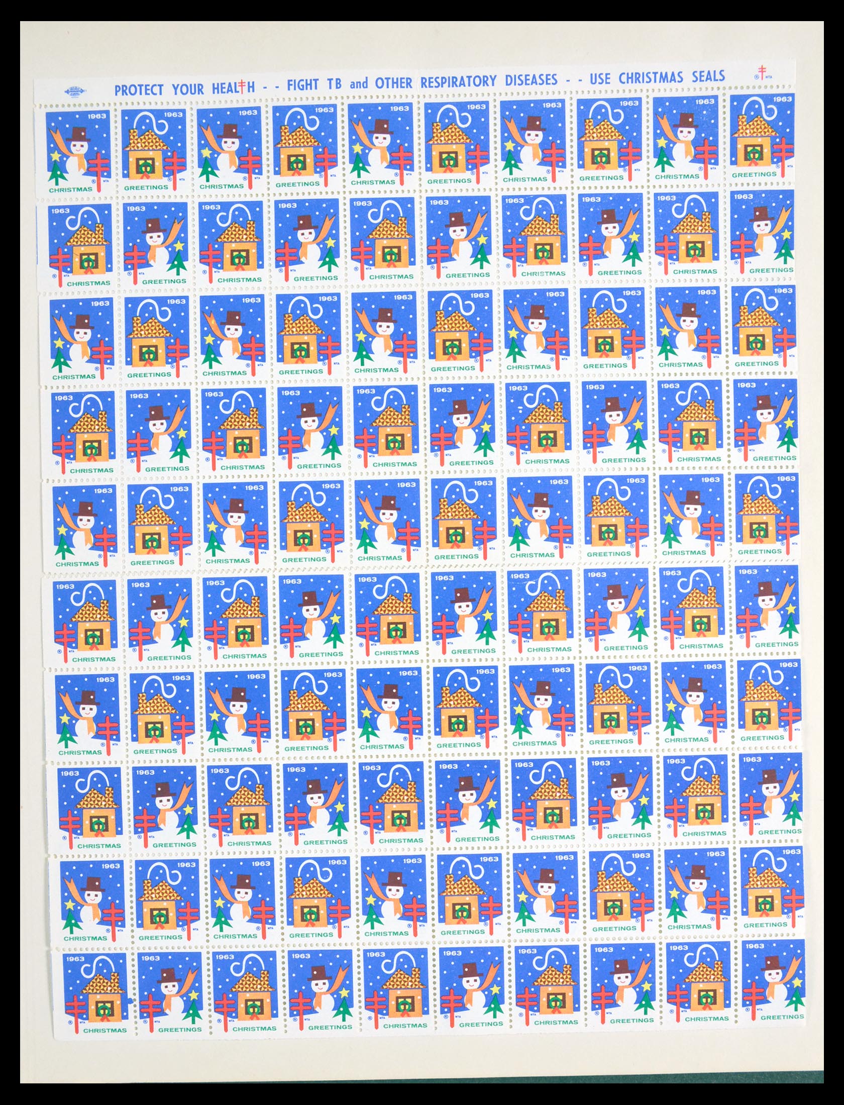 29658 019 - 29658 Christmas seals USA 1907-1970.