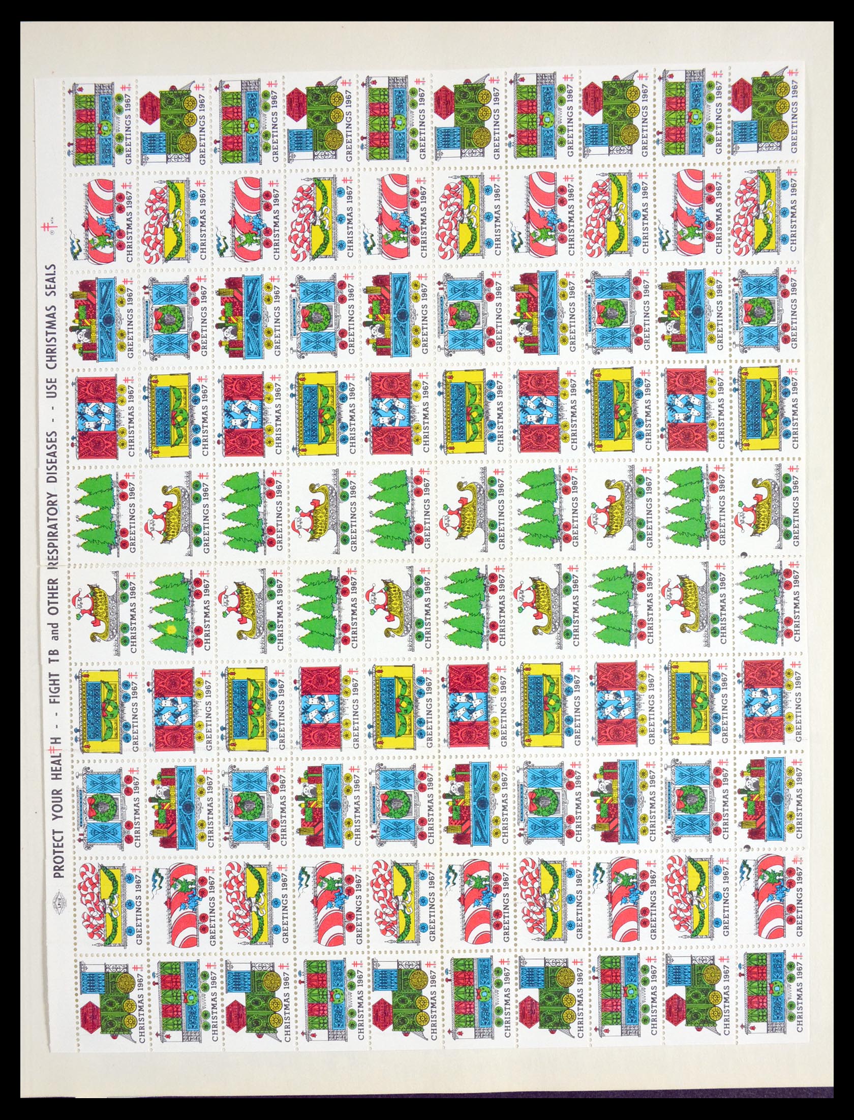 29658 021 - 29658 Kerst sluitzegels USA 1907-1970.