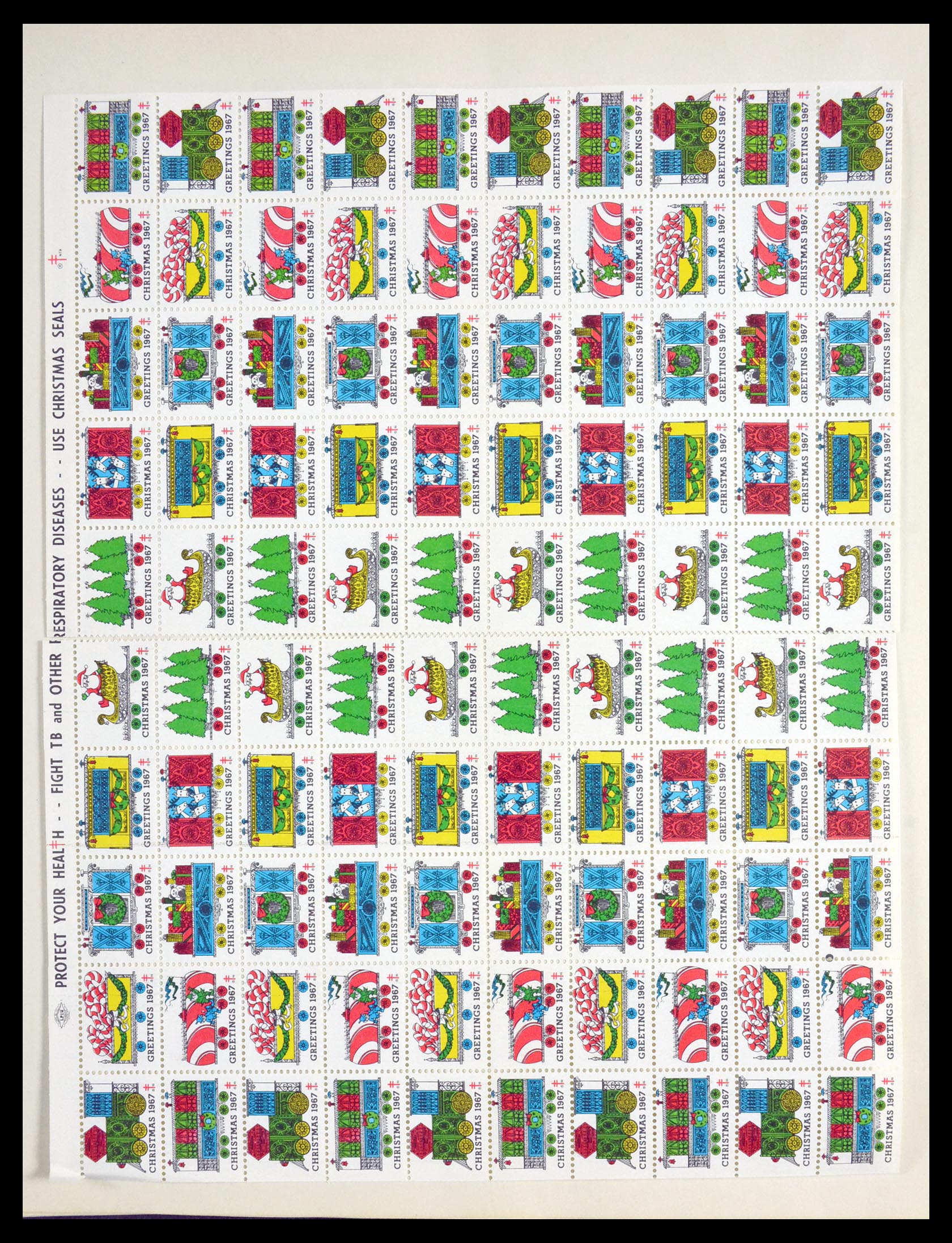 29658 022 - 29658 Kerst sluitzegels USA 1907-1970.