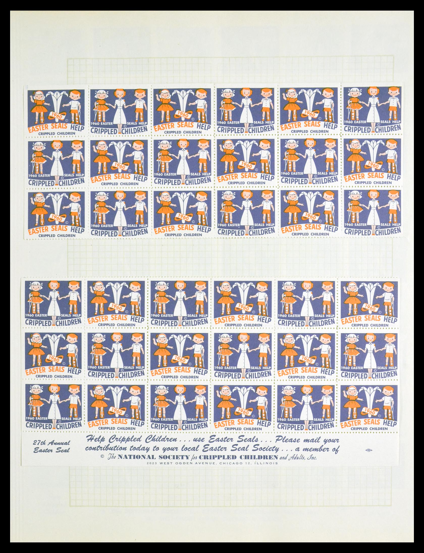 29658 027 - 29658 Kerst sluitzegels USA 1907-1970.