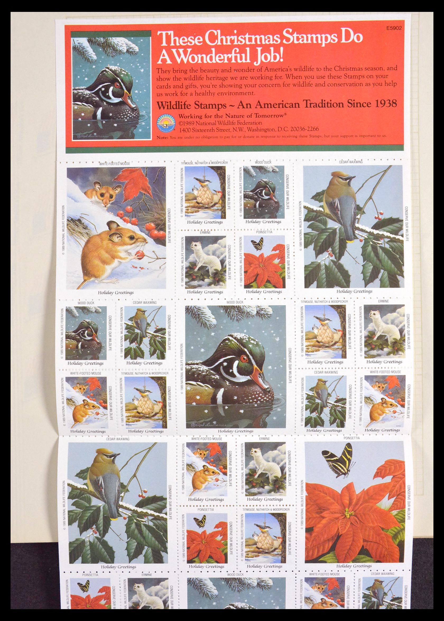 29658 062 - 29658 Kerst sluitzegels USA 1907-1970.