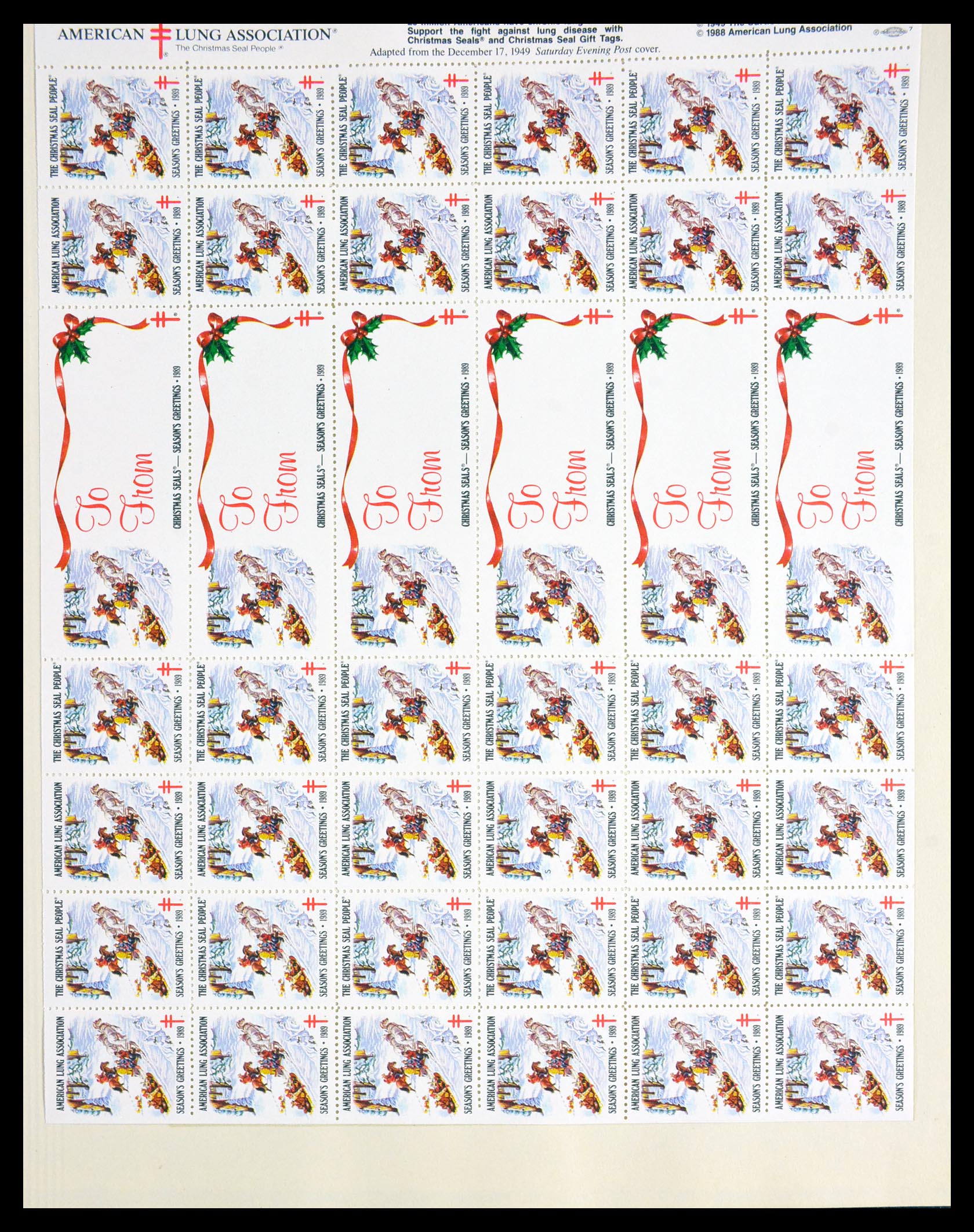 29658 070 - 29658 Kerst sluitzegels USA 1907-1970.