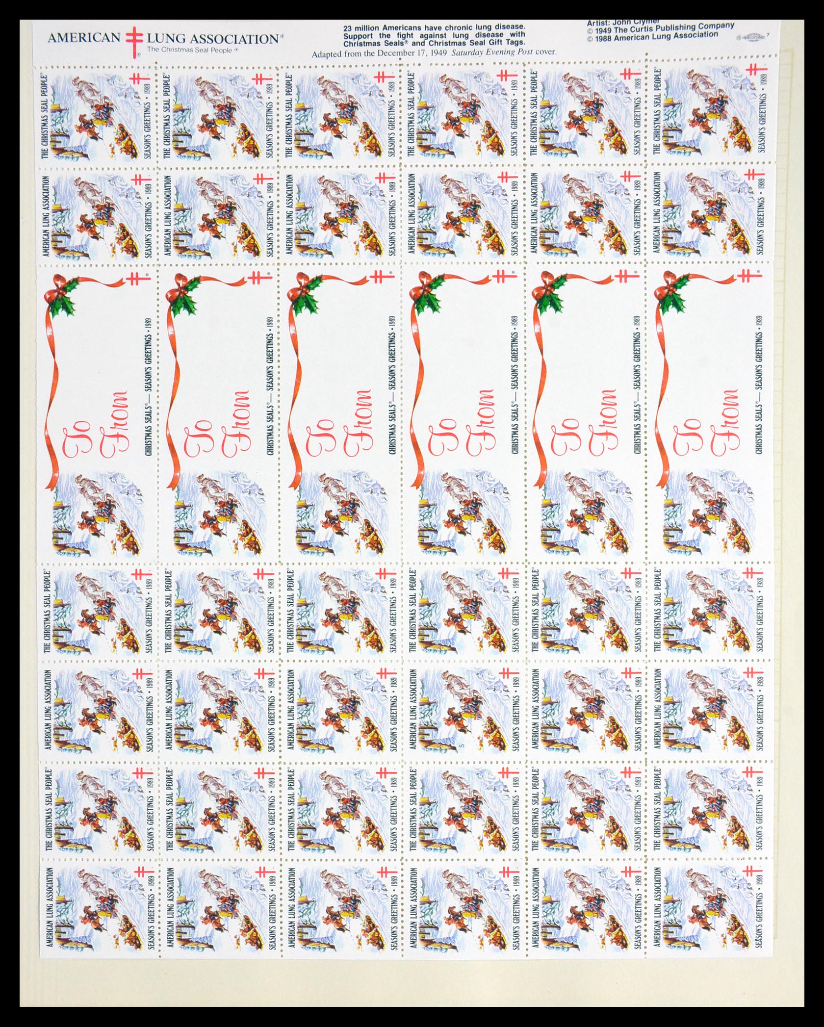 29658 071 - 29658 Kerst sluitzegels USA 1907-1970.
