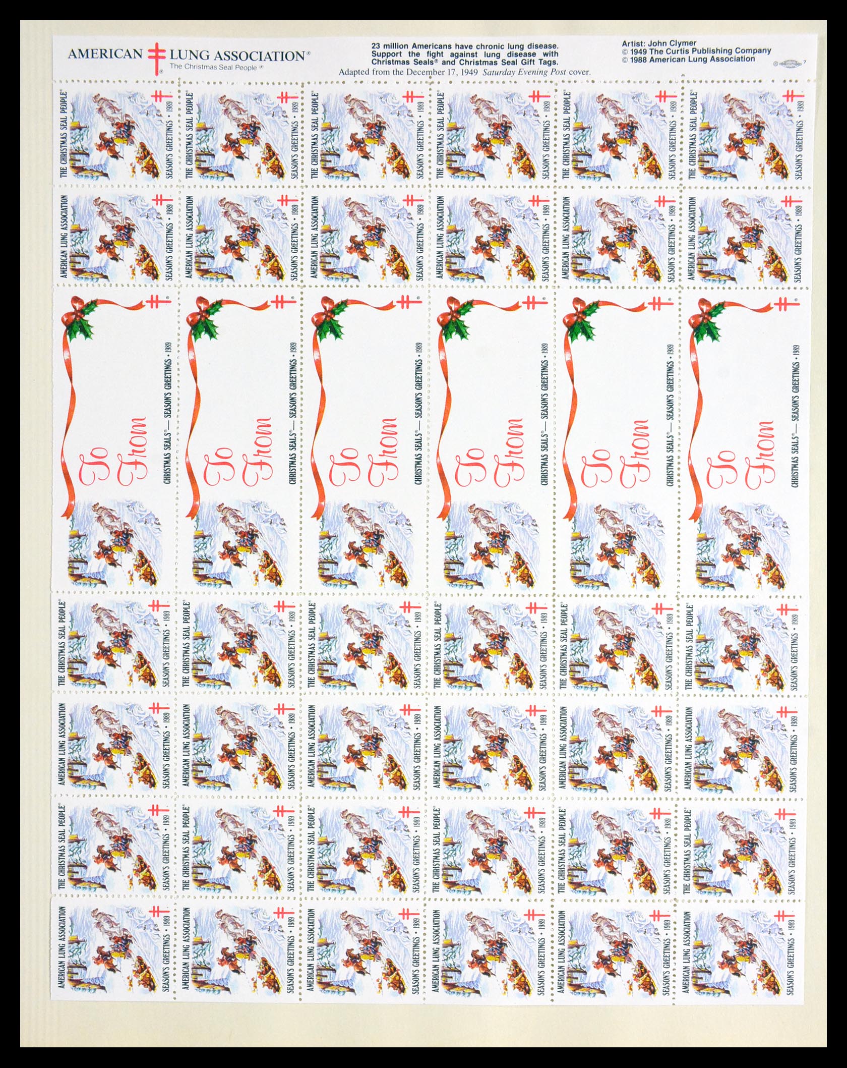 29658 072 - 29658 Kerst sluitzegels USA 1907-1970.