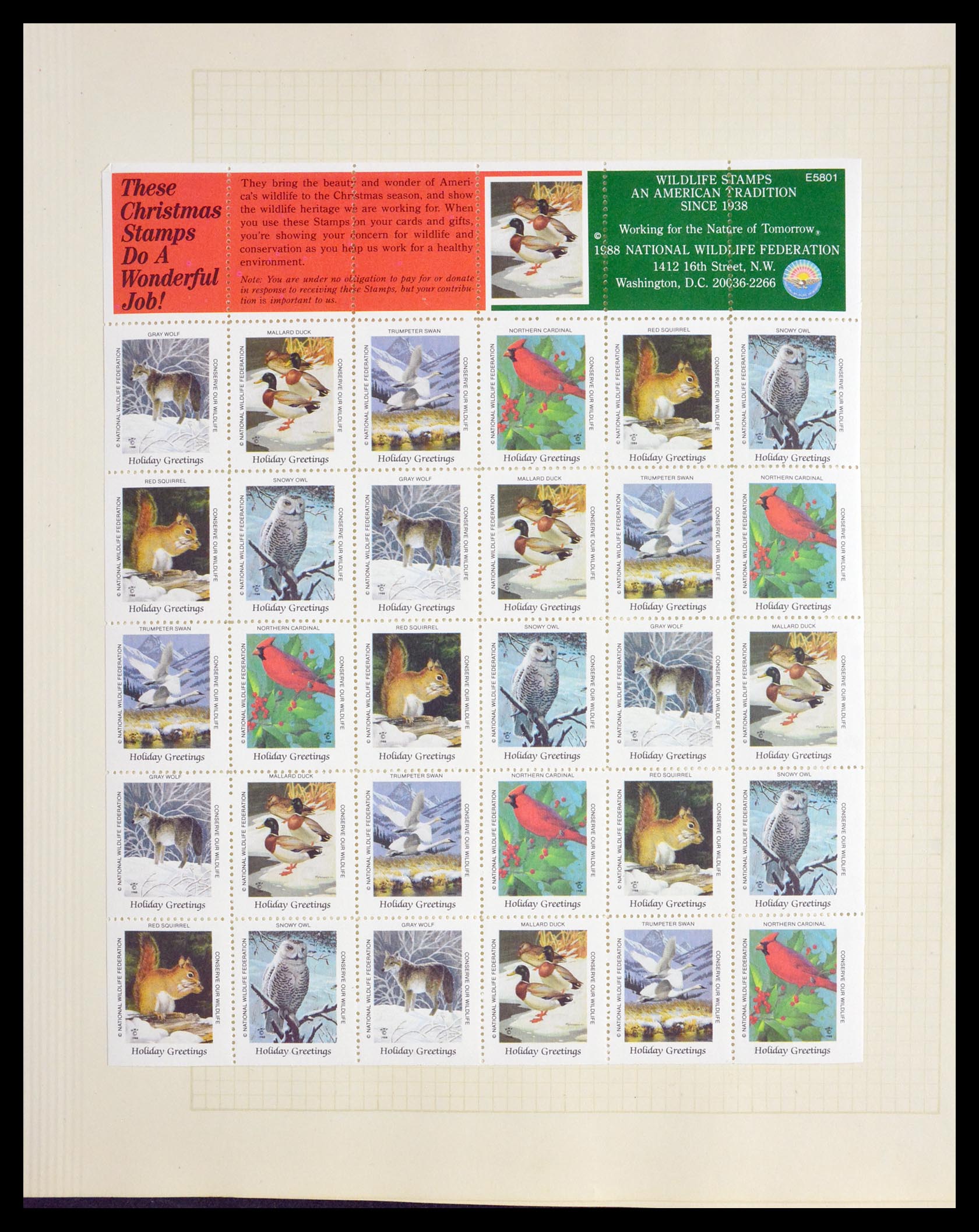 29658 075 - 29658 Kerst sluitzegels USA 1907-1970.
