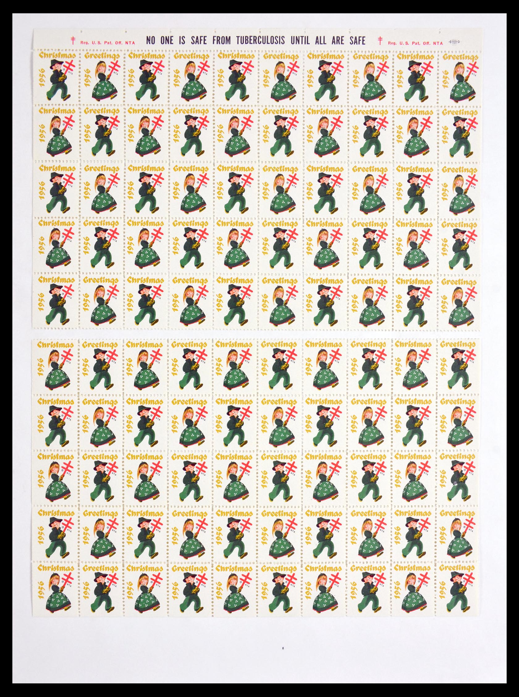 29658 094 - 29658 Kerst sluitzegels USA 1907-1970.
