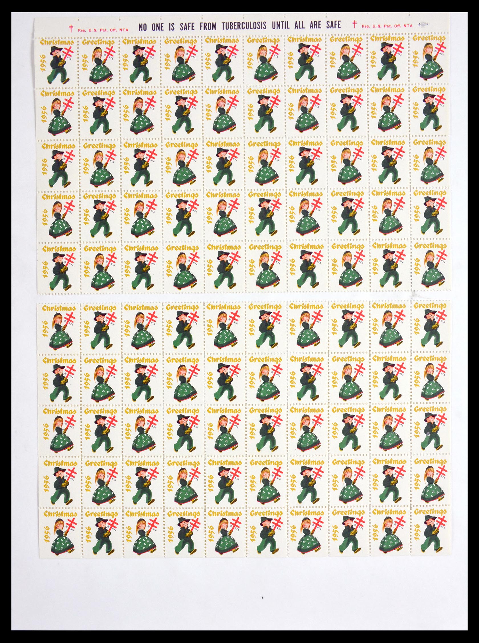 29658 095 - 29658 Kerst sluitzegels USA 1907-1970.