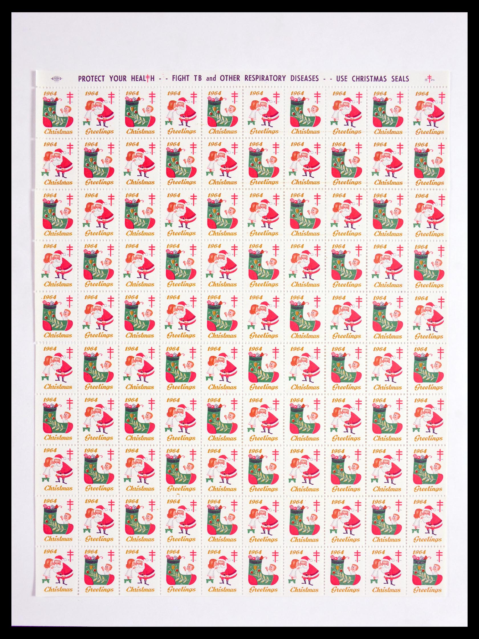 29658 132 - 29658 Kerst sluitzegels USA 1907-1970.