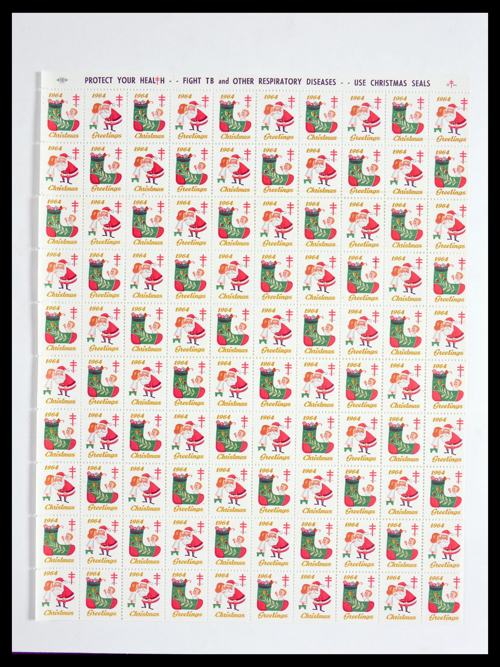 29658 134 - 29658 Kerst sluitzegels USA 1907-1970.