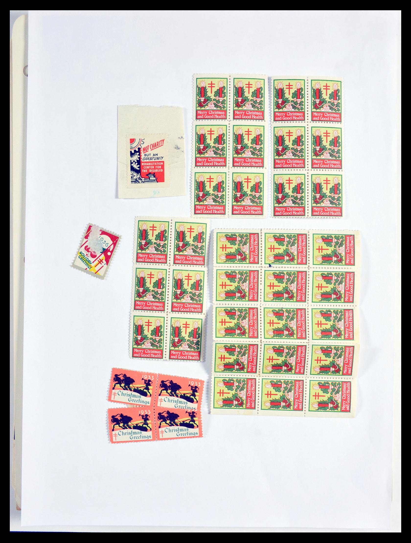 29658 139 - 29658 Kerst sluitzegels USA 1907-1970.