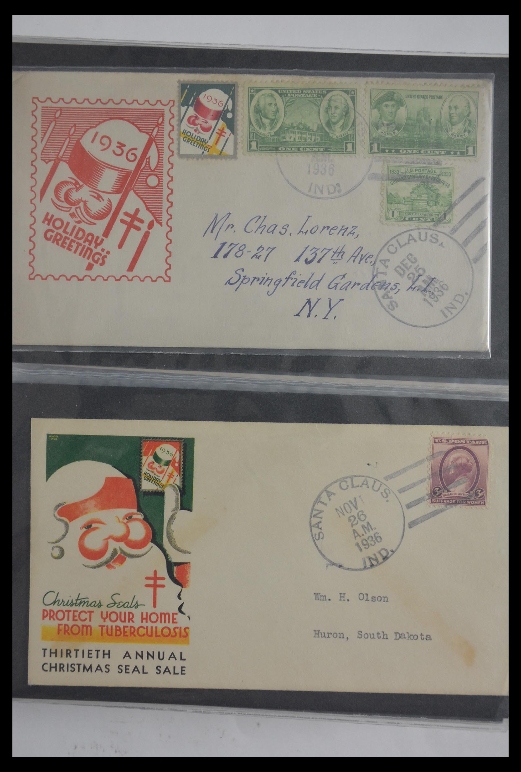 29658 442 - 29658 Kerst sluitzegels USA 1907-1970.