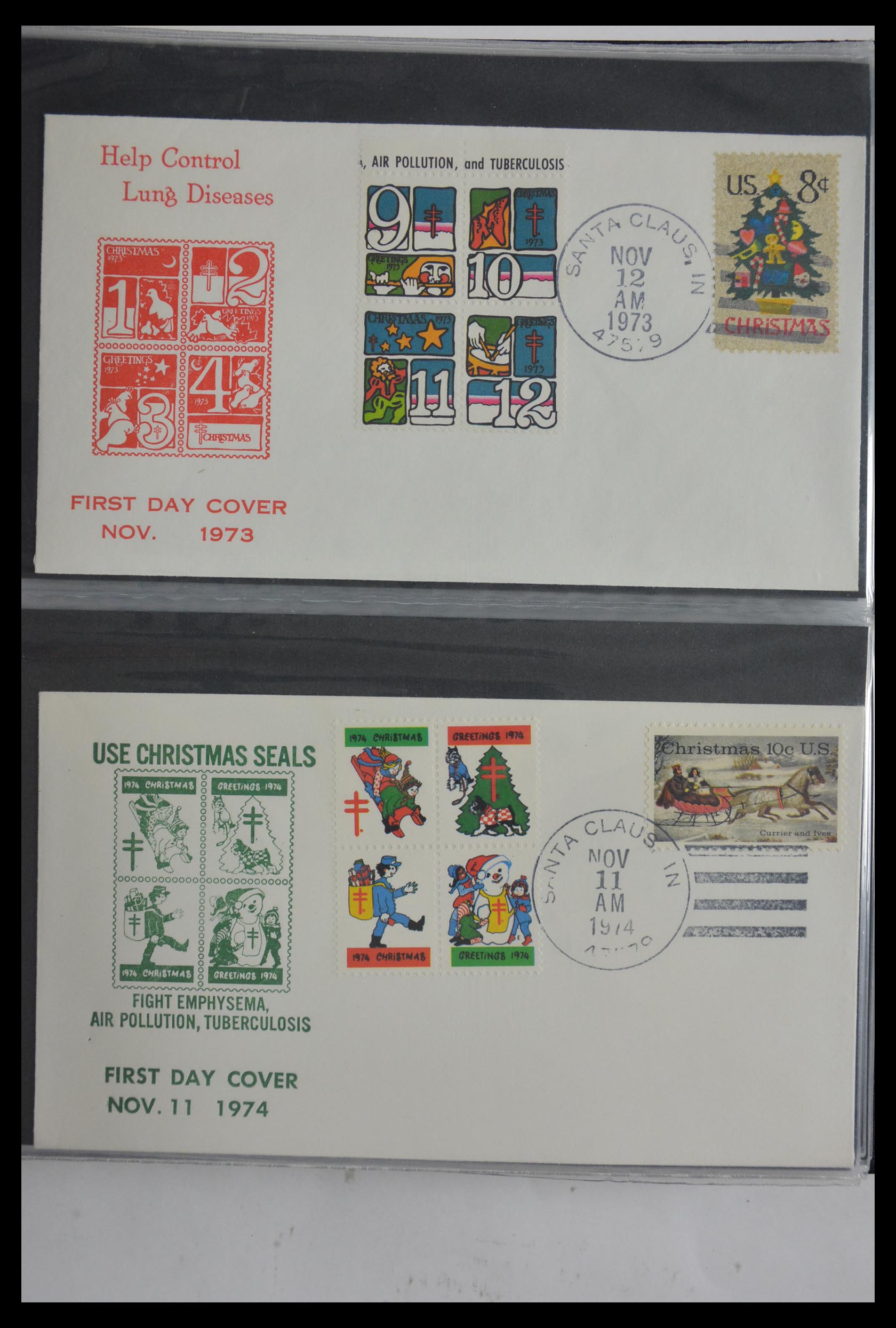 29658 461 - 29658 Kerst sluitzegels USA 1907-1970.