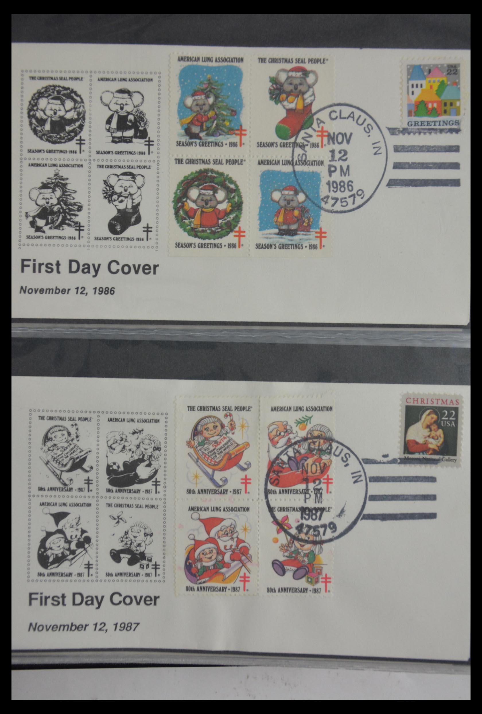 29658 468 - 29658 Kerst sluitzegels USA 1907-1970.