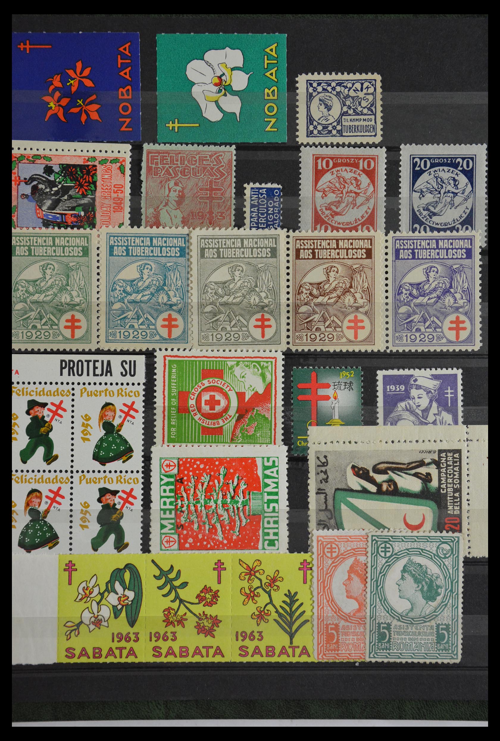 29658 487 - 29658 Kerst sluitzegels USA 1907-1970.
