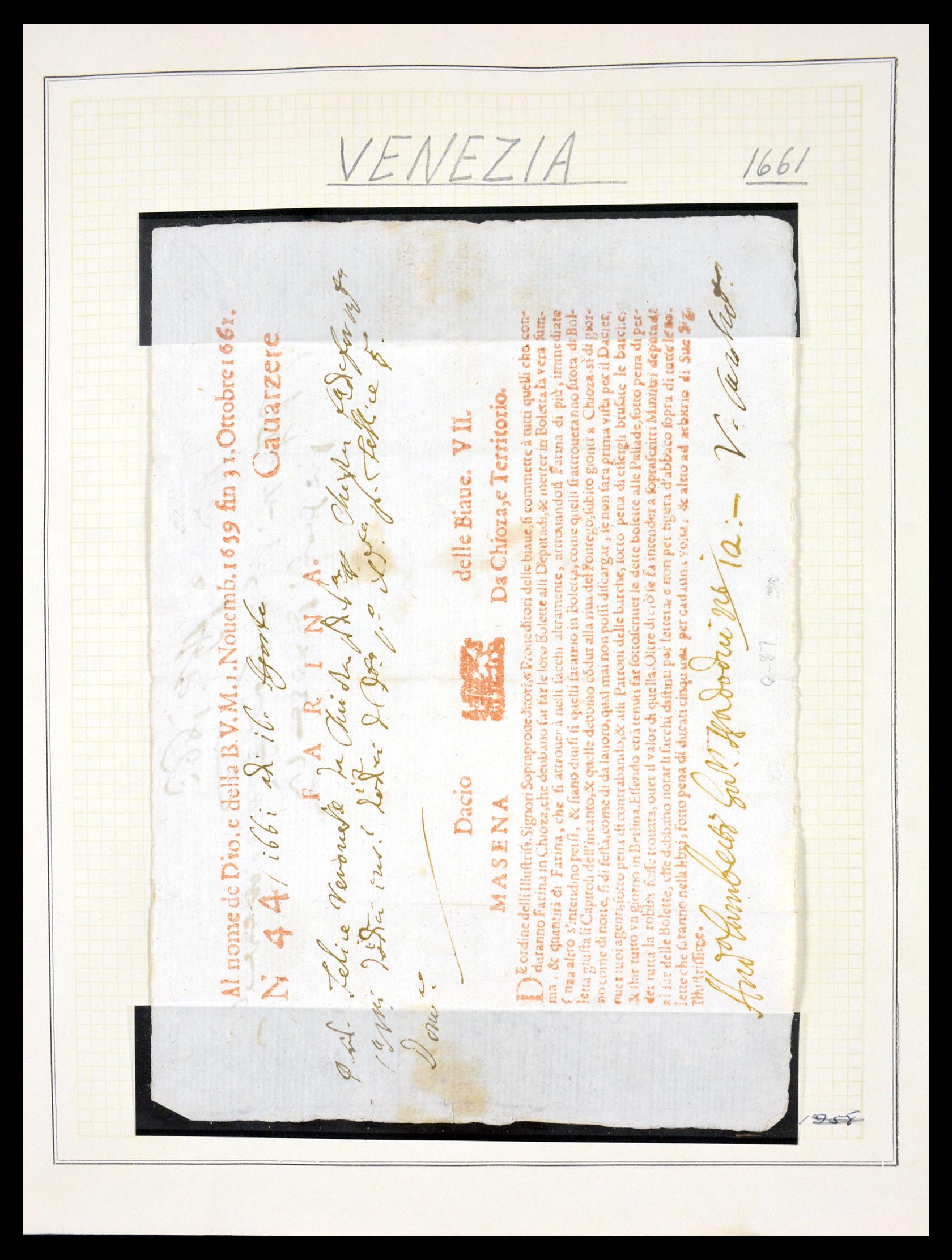 29664 0003 - 29664 Italië voorfilatelie brieven 1589(!!!)-1870.