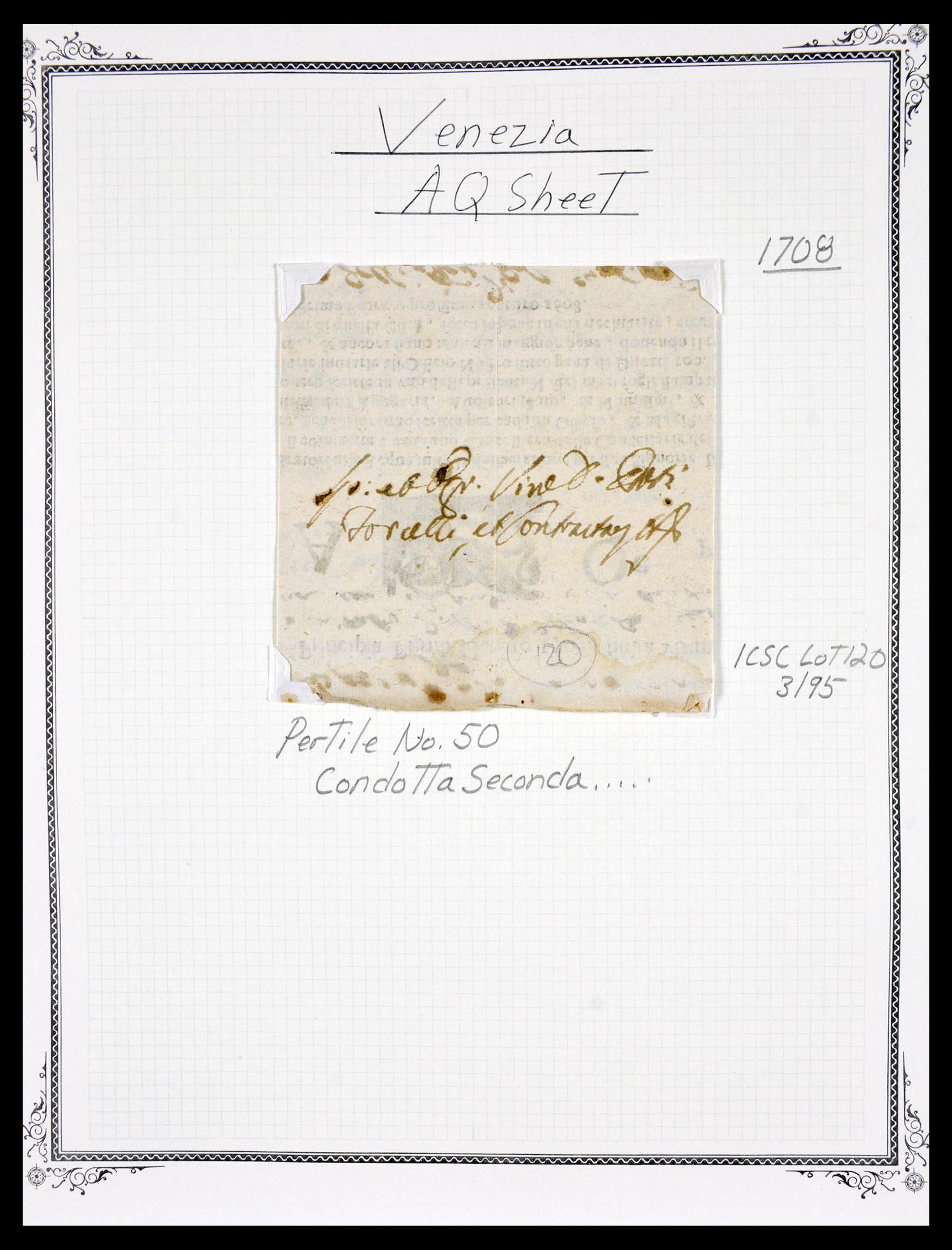 29664 0008 - 29664 Italië voorfilatelie brieven 1589(!!!)-1870.