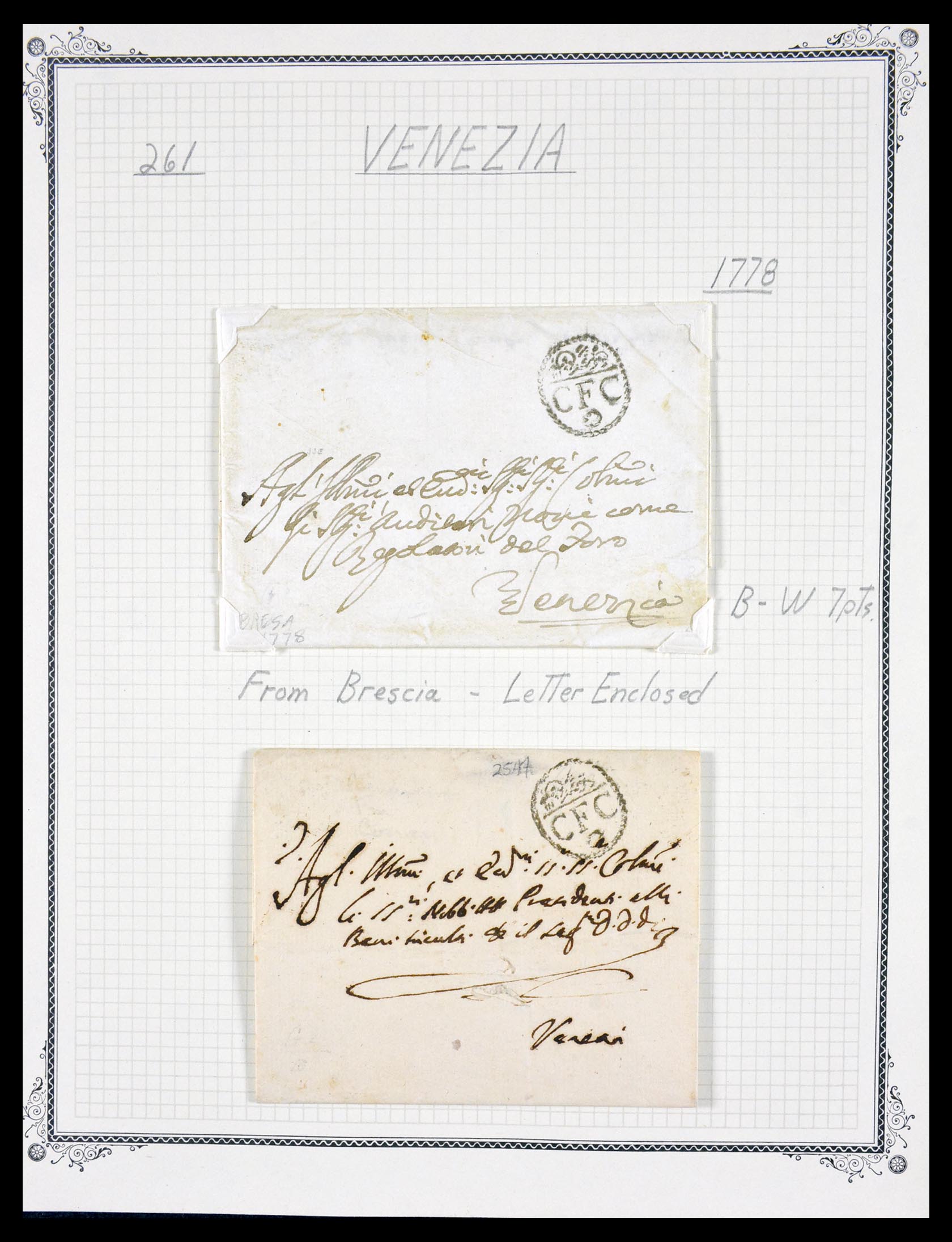 29664 0013 - 29664 Italy pre-stamp covers 1589(!!!)-1870.