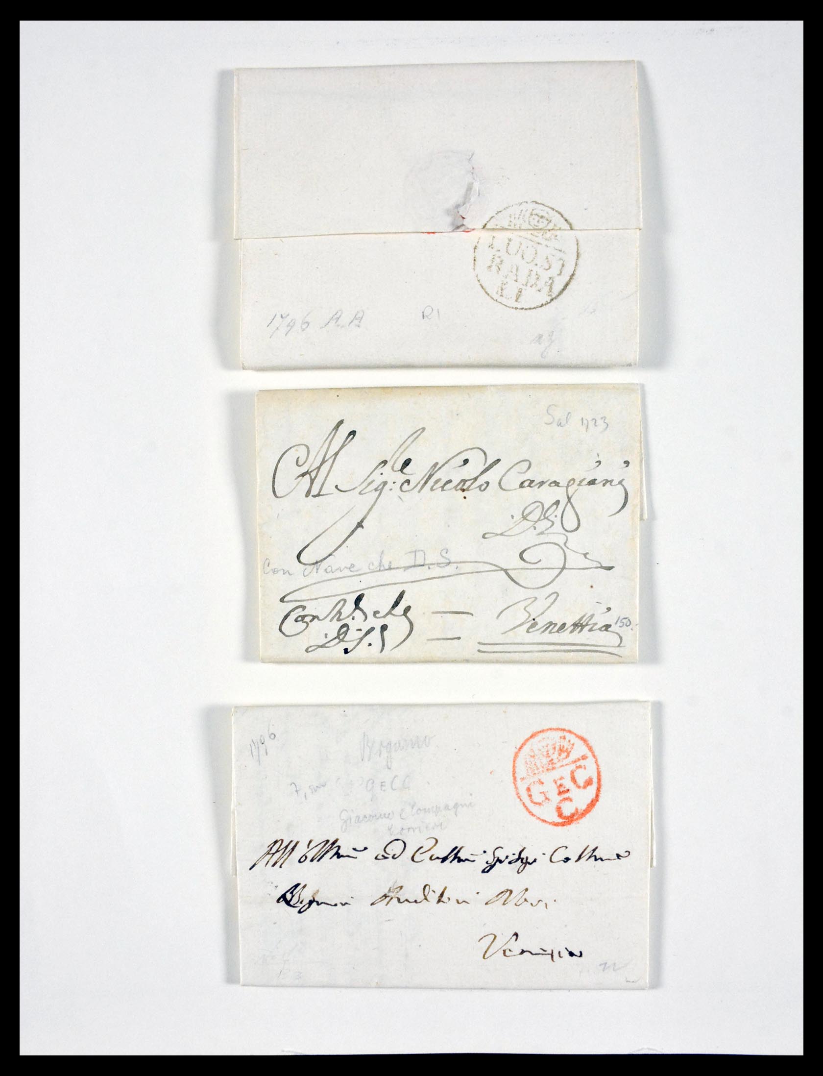 29664 0015 - 29664 Italy pre-stamp covers 1589(!!!)-1870.