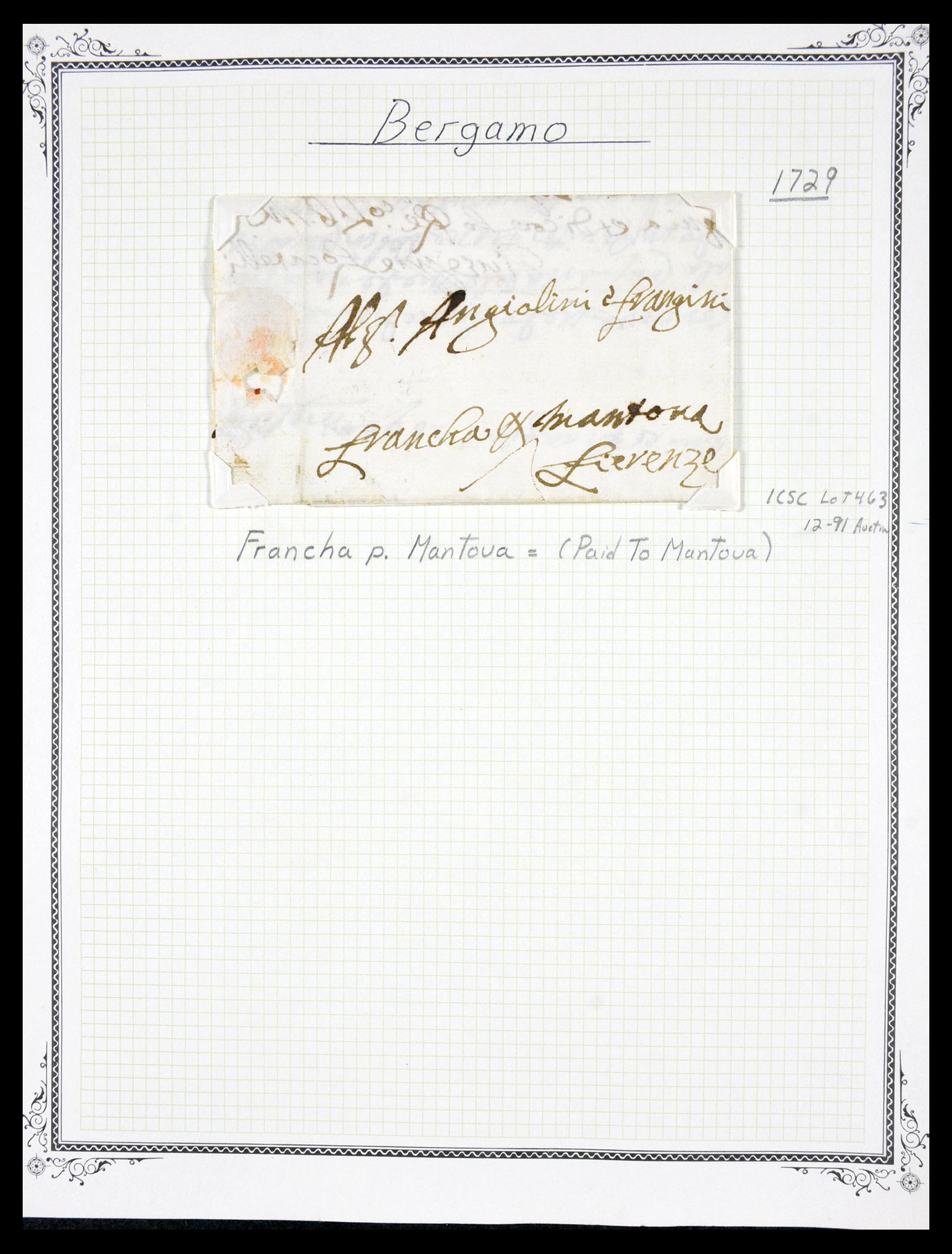 29664 0020 - 29664 Italië voorfilatelie brieven 1589(!!!)-1870.