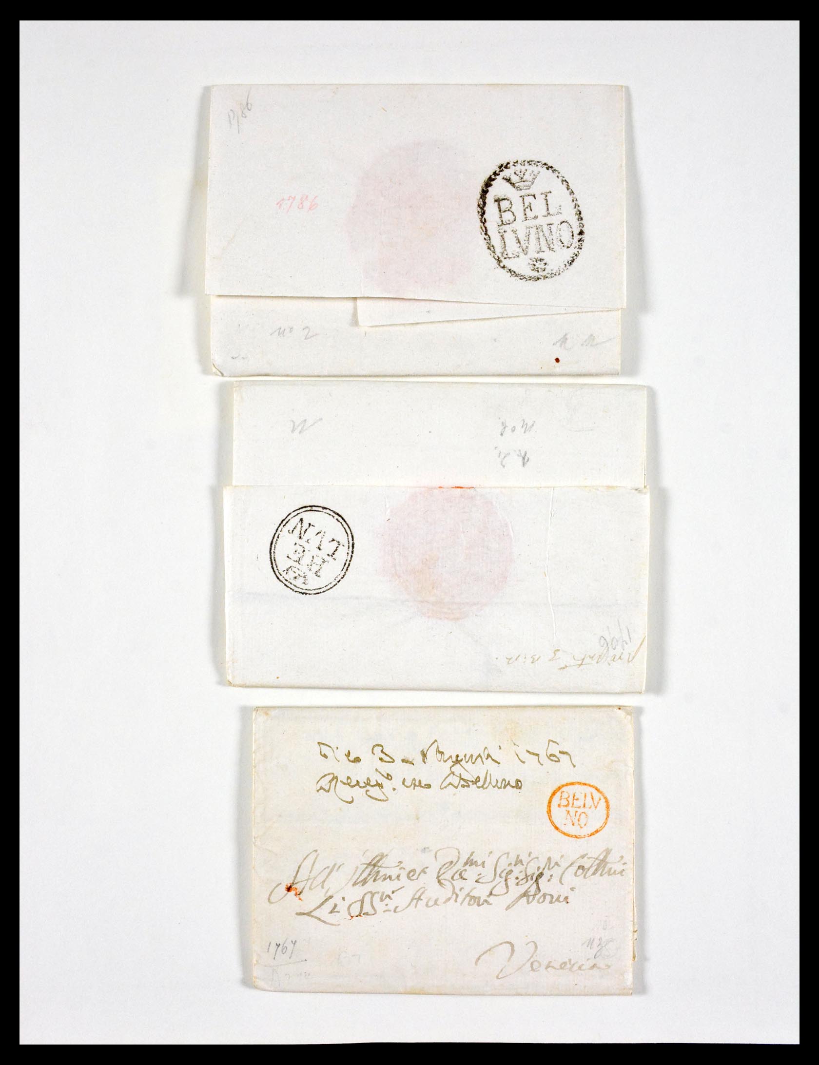 29664 0021 - 29664 Italy pre-stamp covers 1589(!!!)-1870.