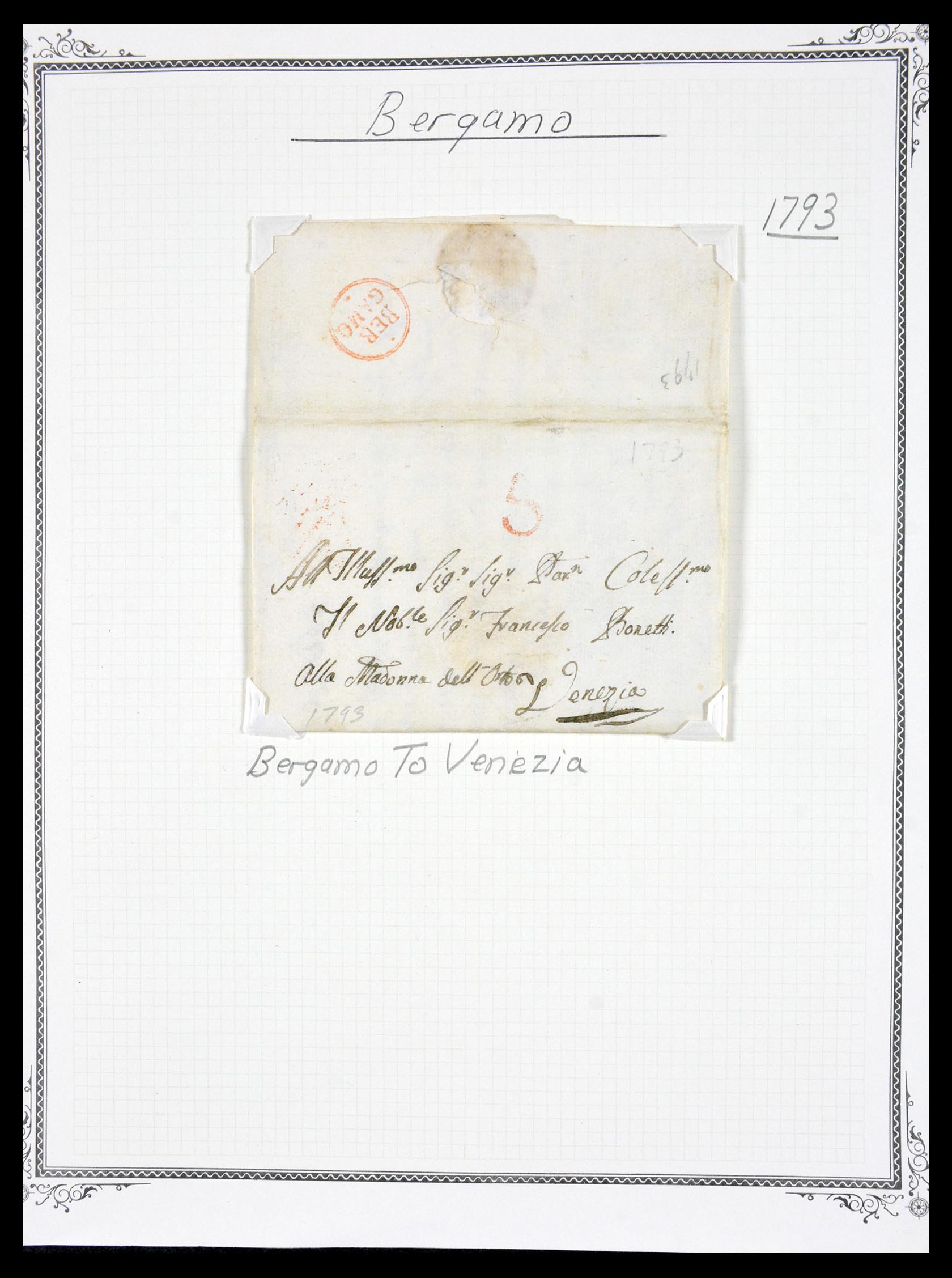 29664 0028 - 29664 Italy pre-stamp covers 1589(!!!)-1870.