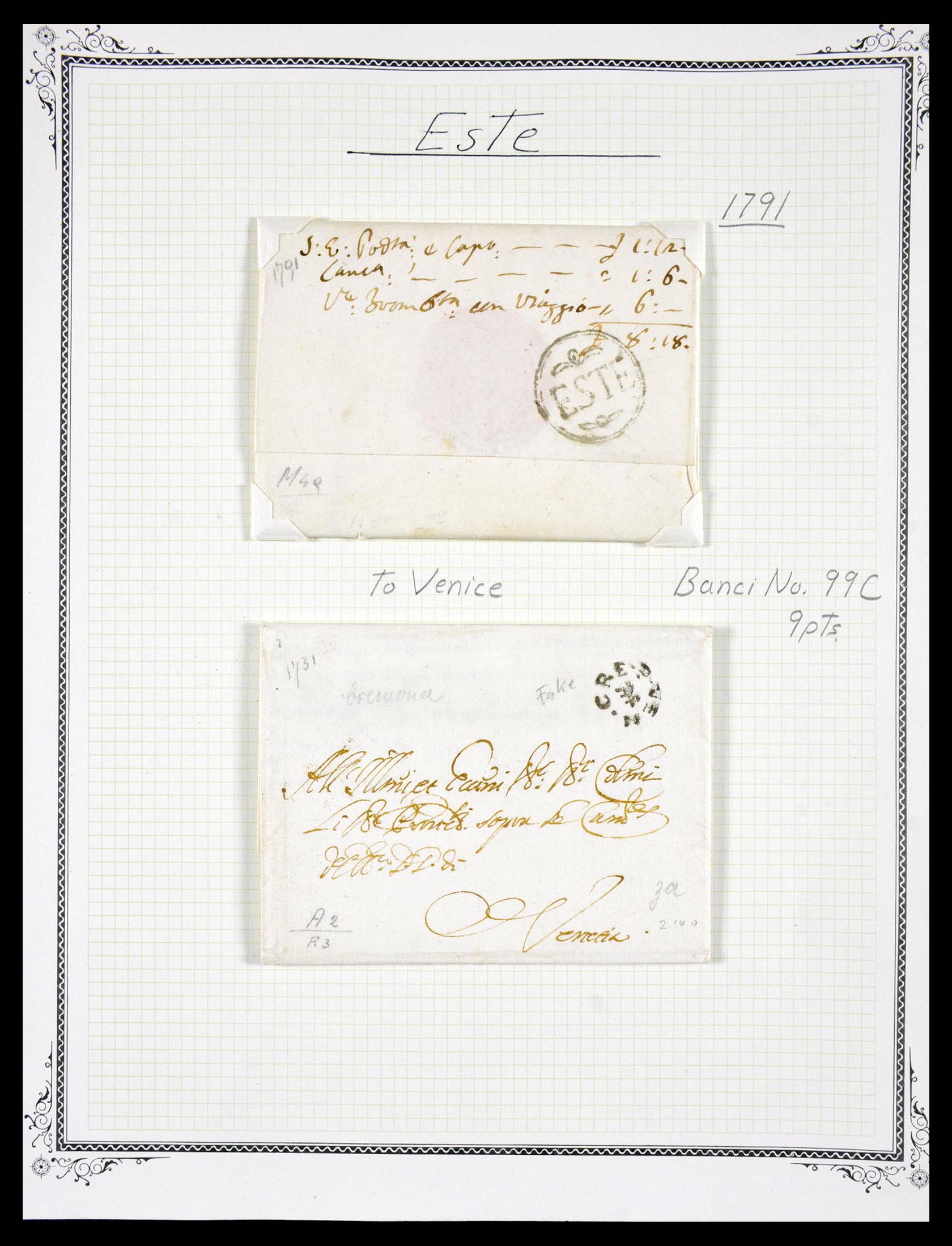 29664 0043 - 29664 Italy pre-stamp covers 1589(!!!)-1870.