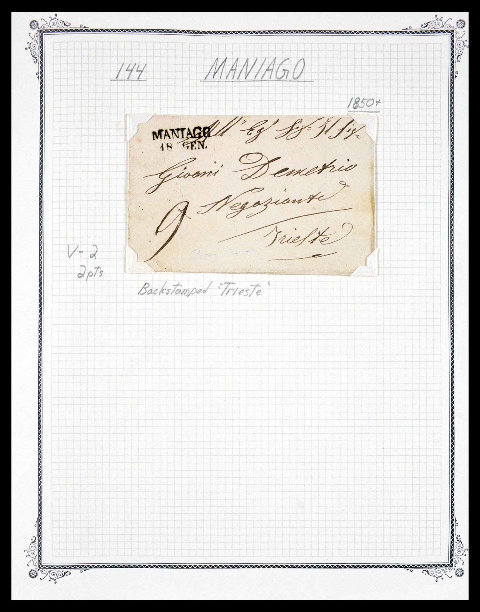 29664 0052 - 29664 Italië voorfilatelie brieven 1589(!!!)-1870.