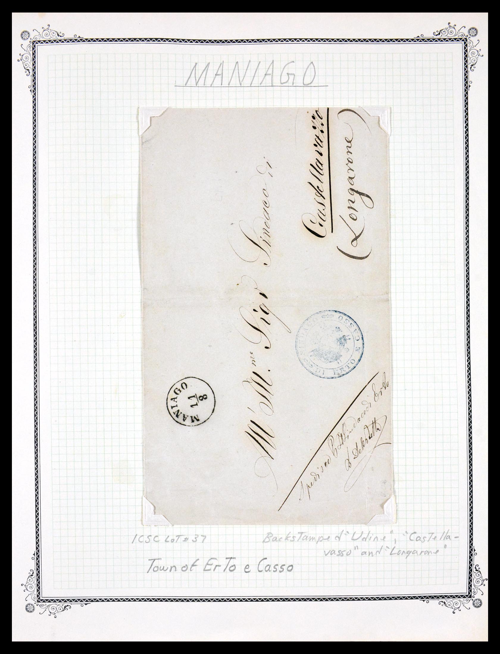 29664 0054 - 29664 Italy pre-stamp covers 1589(!!!)-1870.