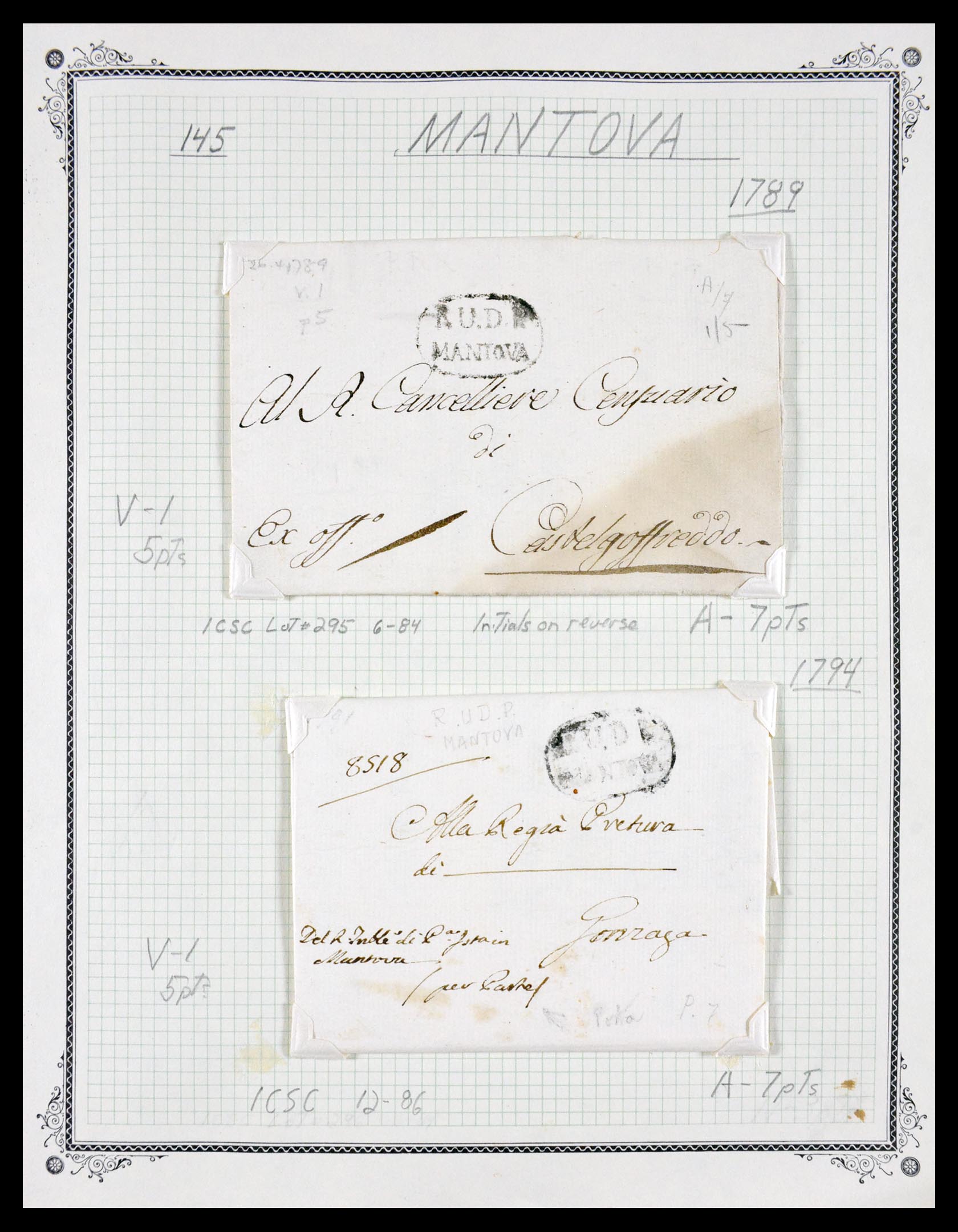 29664 0056 - 29664 Italy pre-stamp covers 1589(!!!)-1870.